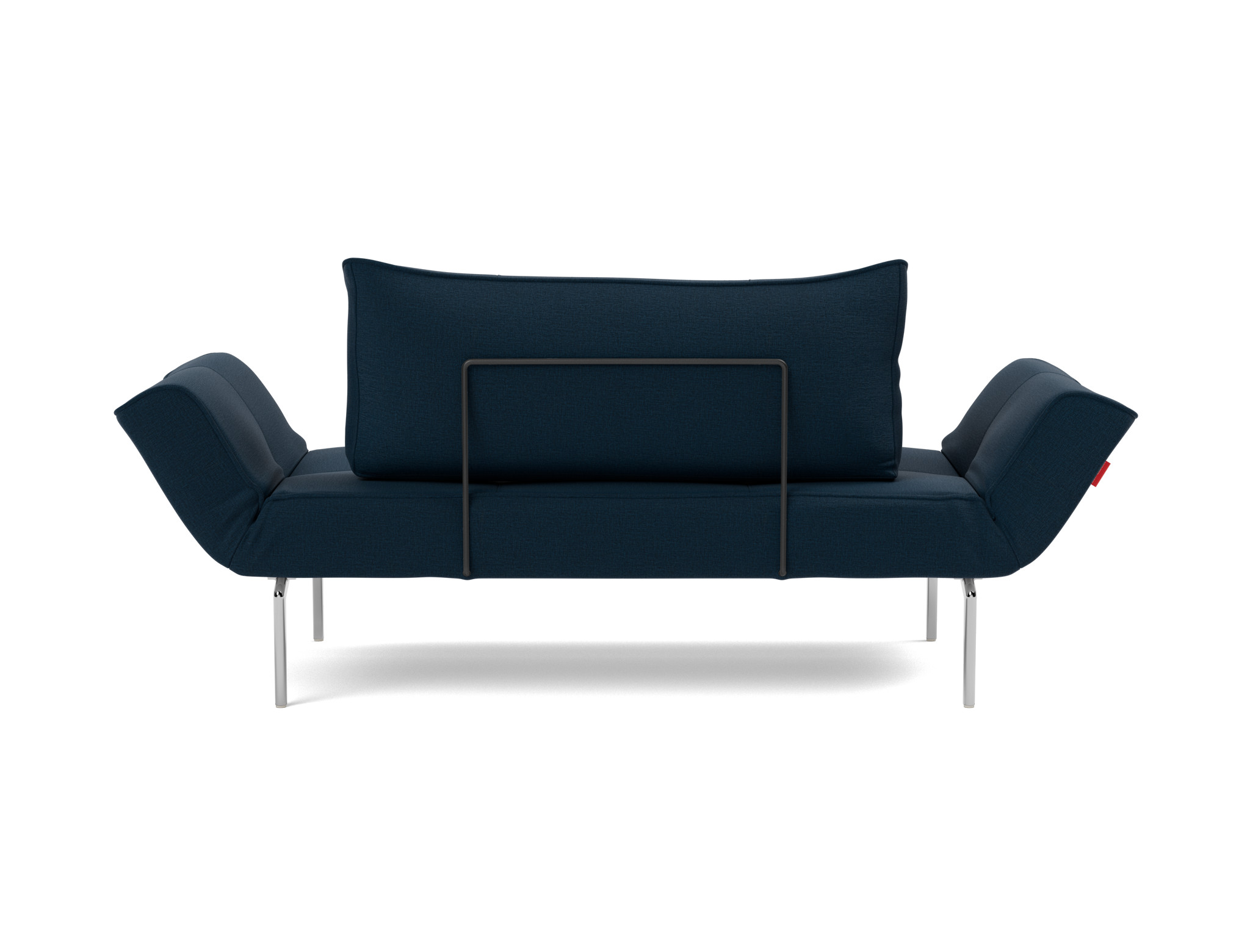 Tagesbett Zeal Flachgewebe Mixed Dance 528-Blue Beine Straw Aluminium