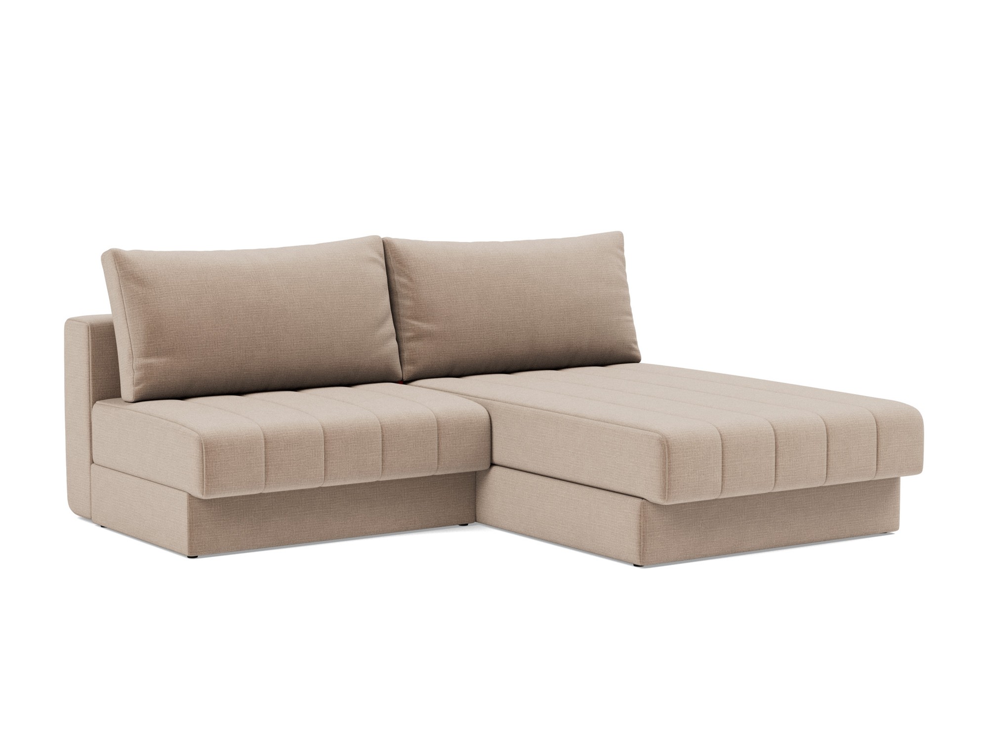 Schlafsofa Akello mit Chaiselongue Chenille Esina 417-Mocha