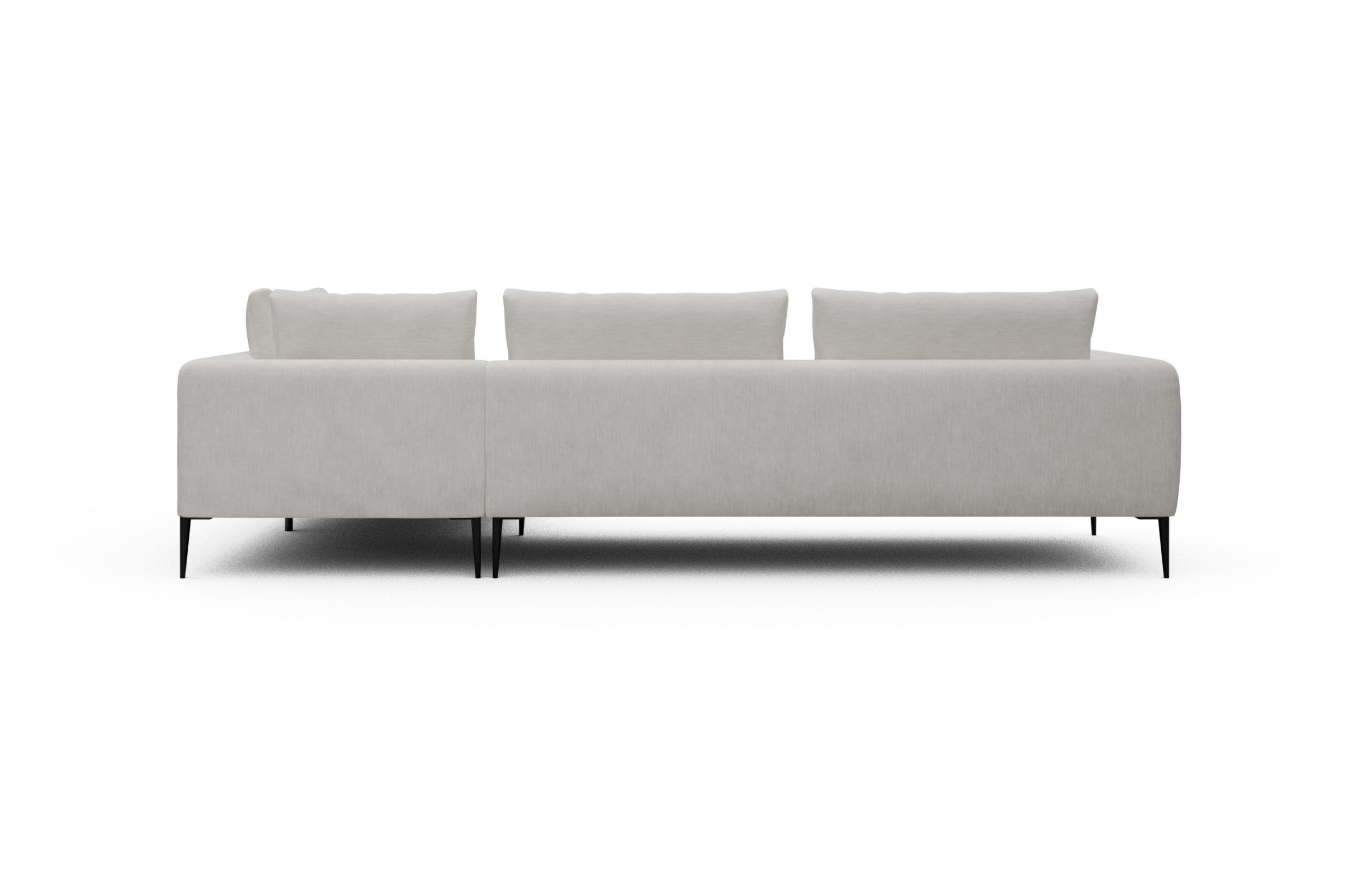 Ecksofa Paul Relax-Ecke links mit 3-Sitzer Vivus-Dusty-Off-White