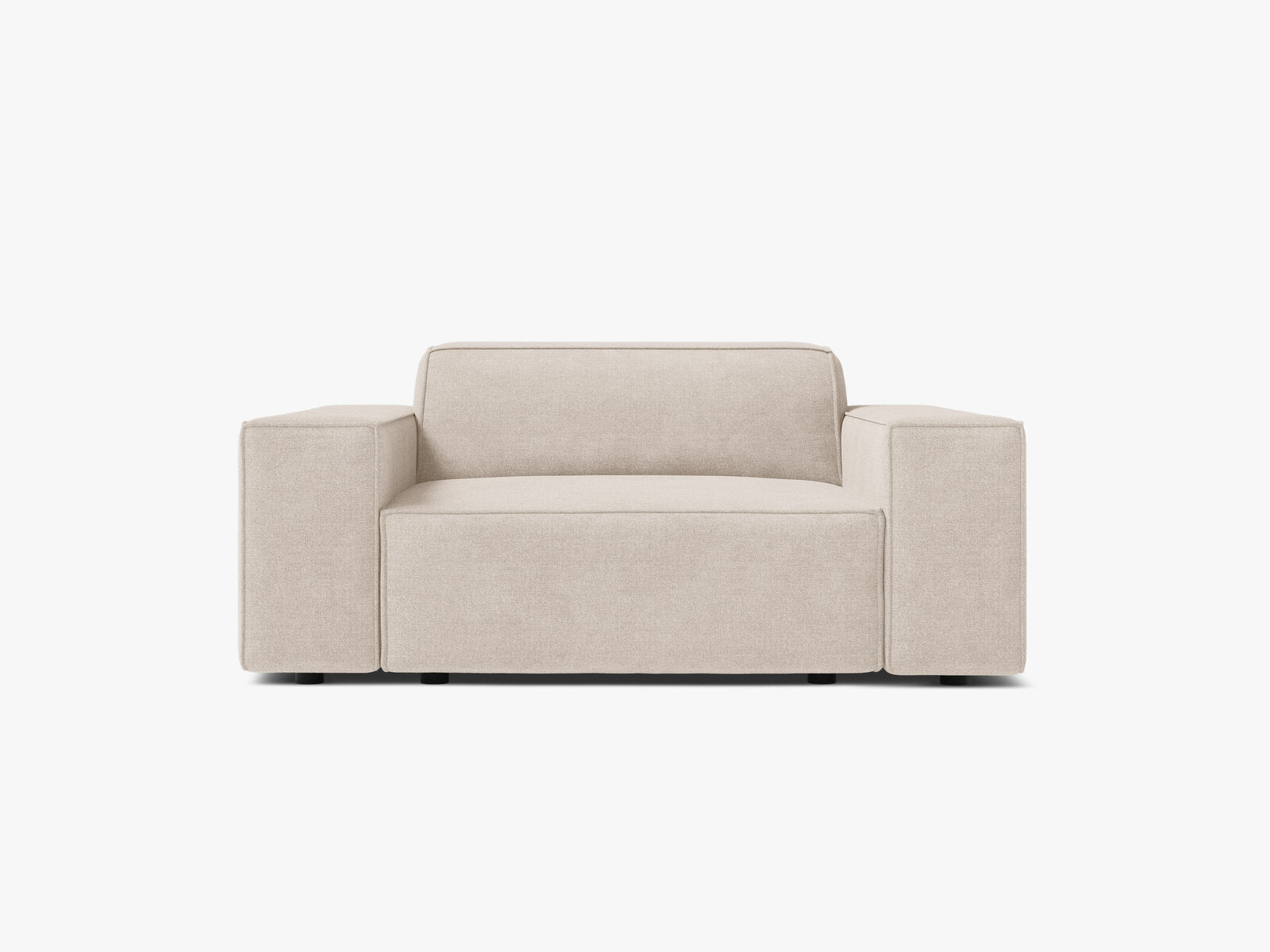 Micadoni Sessel Jodie 1-Sitzer Strukturierter Stoff Liberty Beige