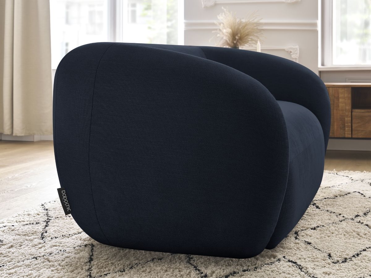 Bobochic Celine Sofa 2-Sitzer Stoff Dunkelblau