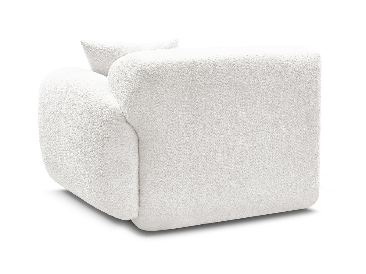 Bobochic Anda Sofamodul 1-Sitzer 104 × 103 cm Chenille Weiß Ecke rechts