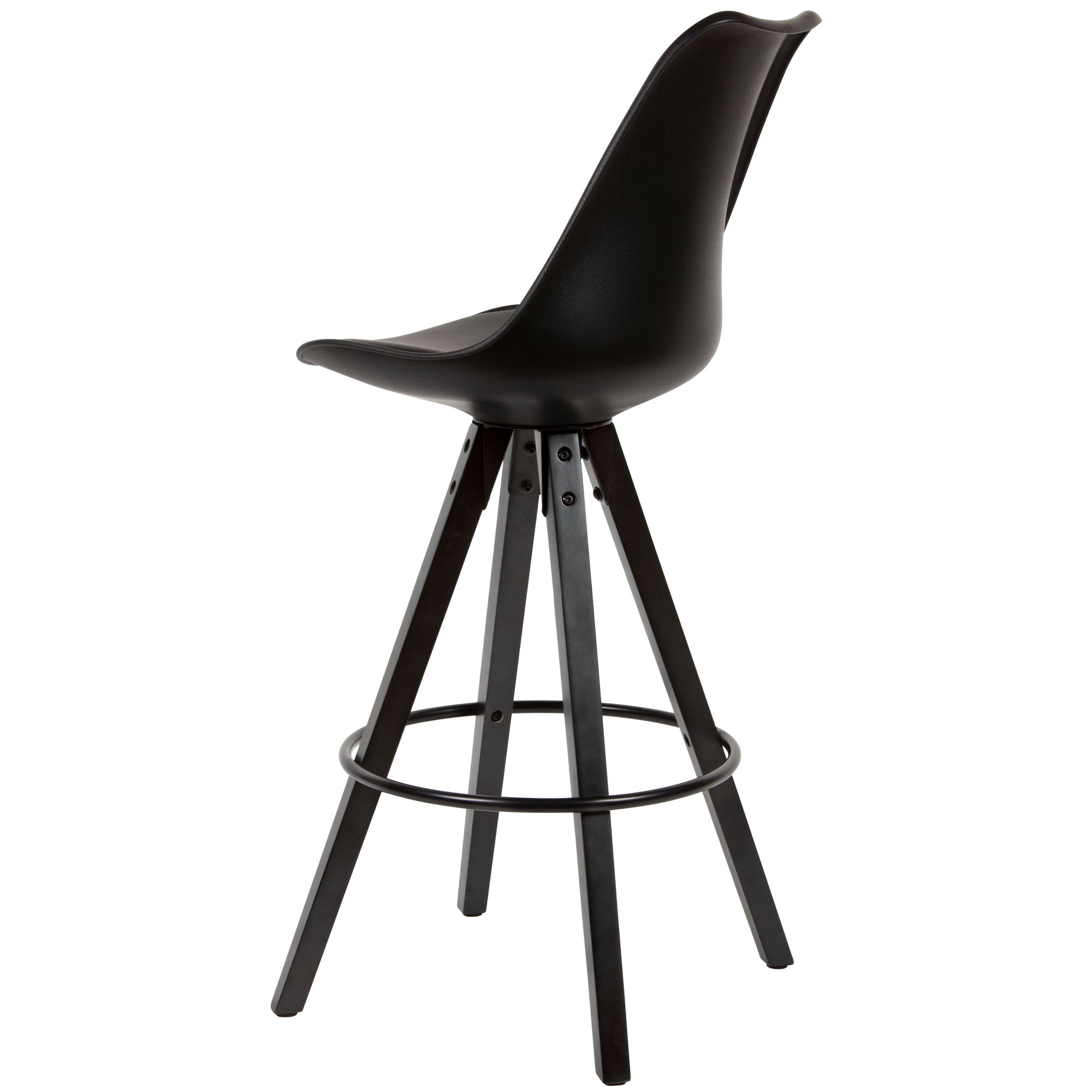 Barhocker Ulfborg Kunstleder Schwarz 49 × 53 × 113 cm