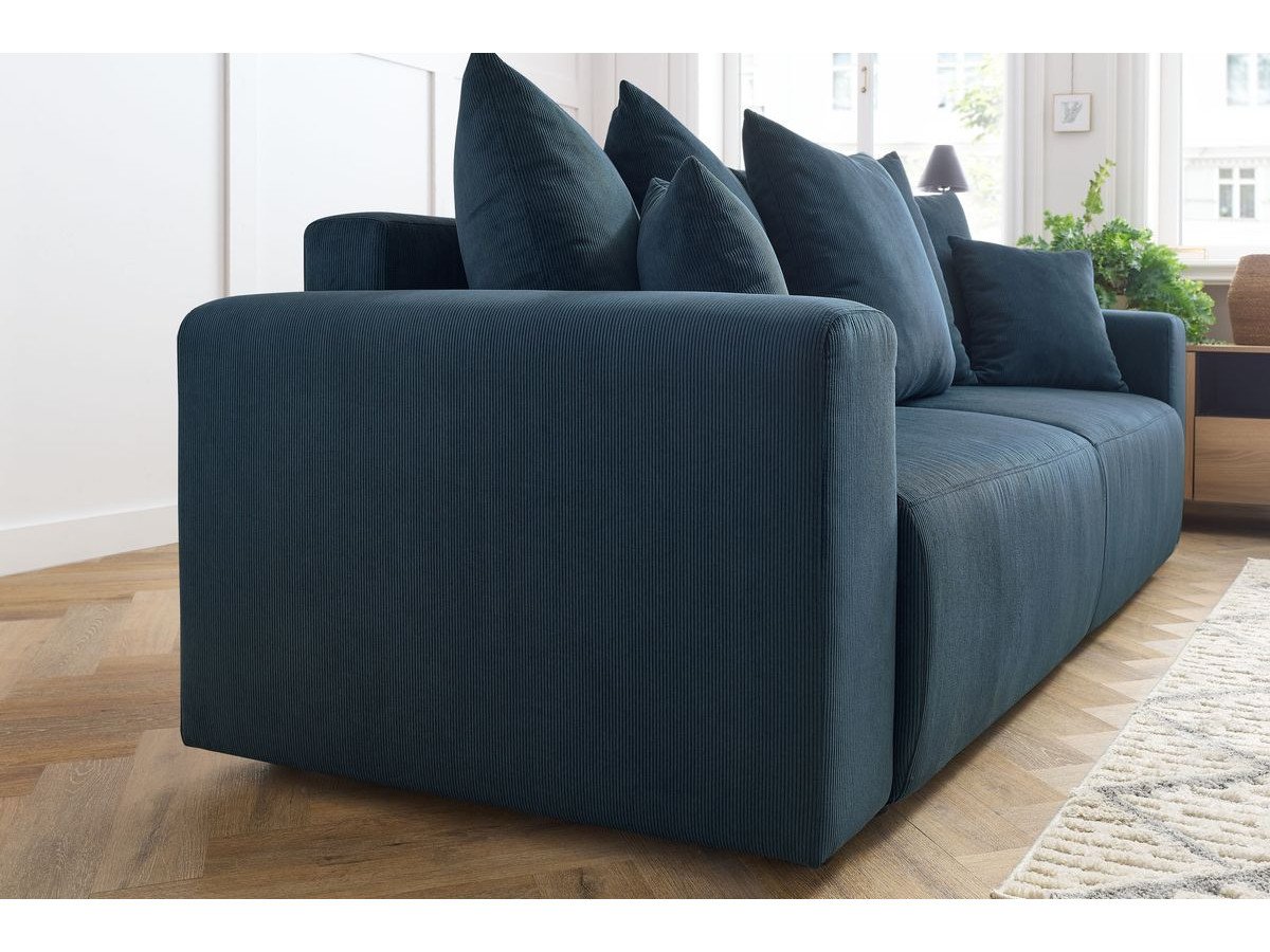 Bobochic Envy Sofa 3-Sitzer Cordsamt Dunkelblau