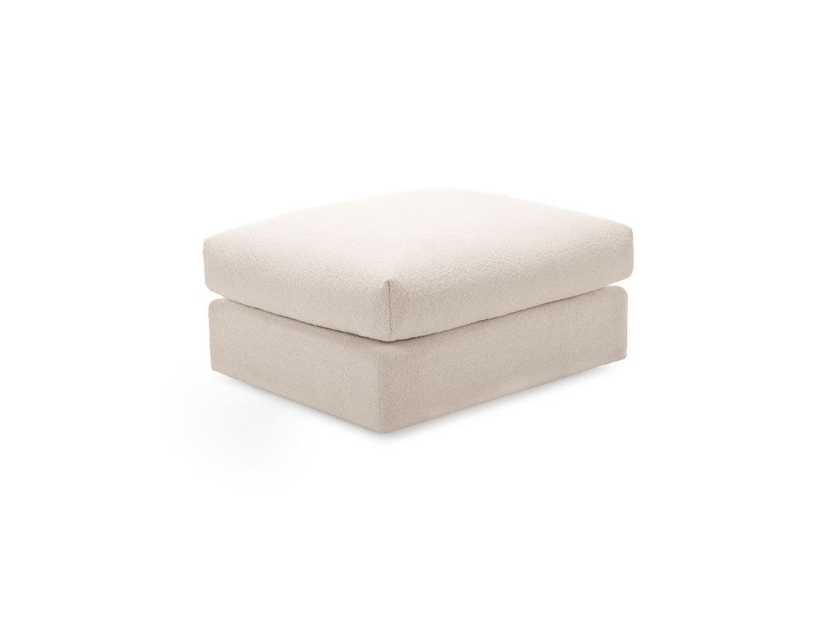 Bobochic Paris Pouf, sehr weich Bouclé-Stoff Beige