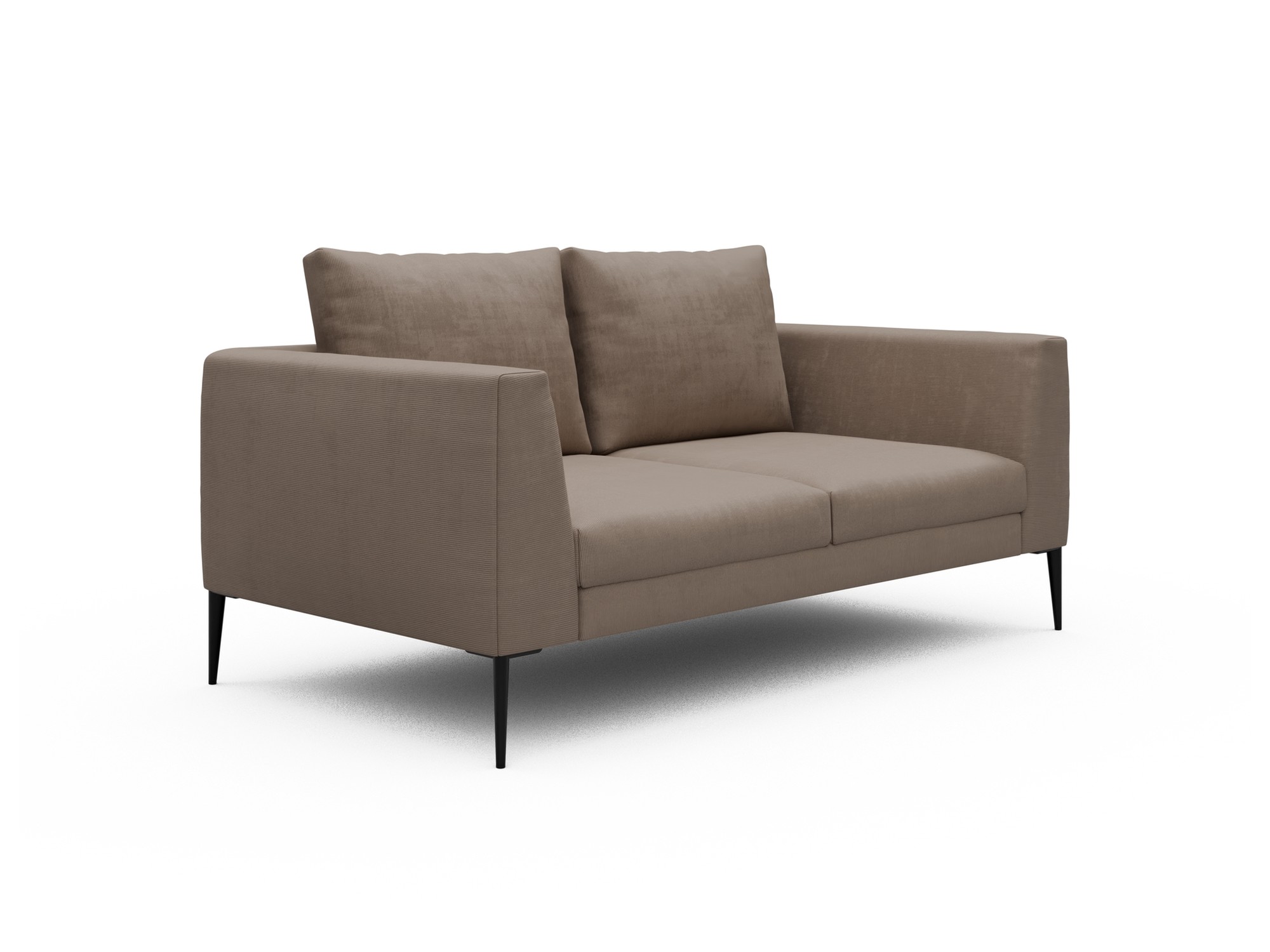 Skandi Home Sofa Paul 2-Sitzer Cordufine-Biege moebelfaktor