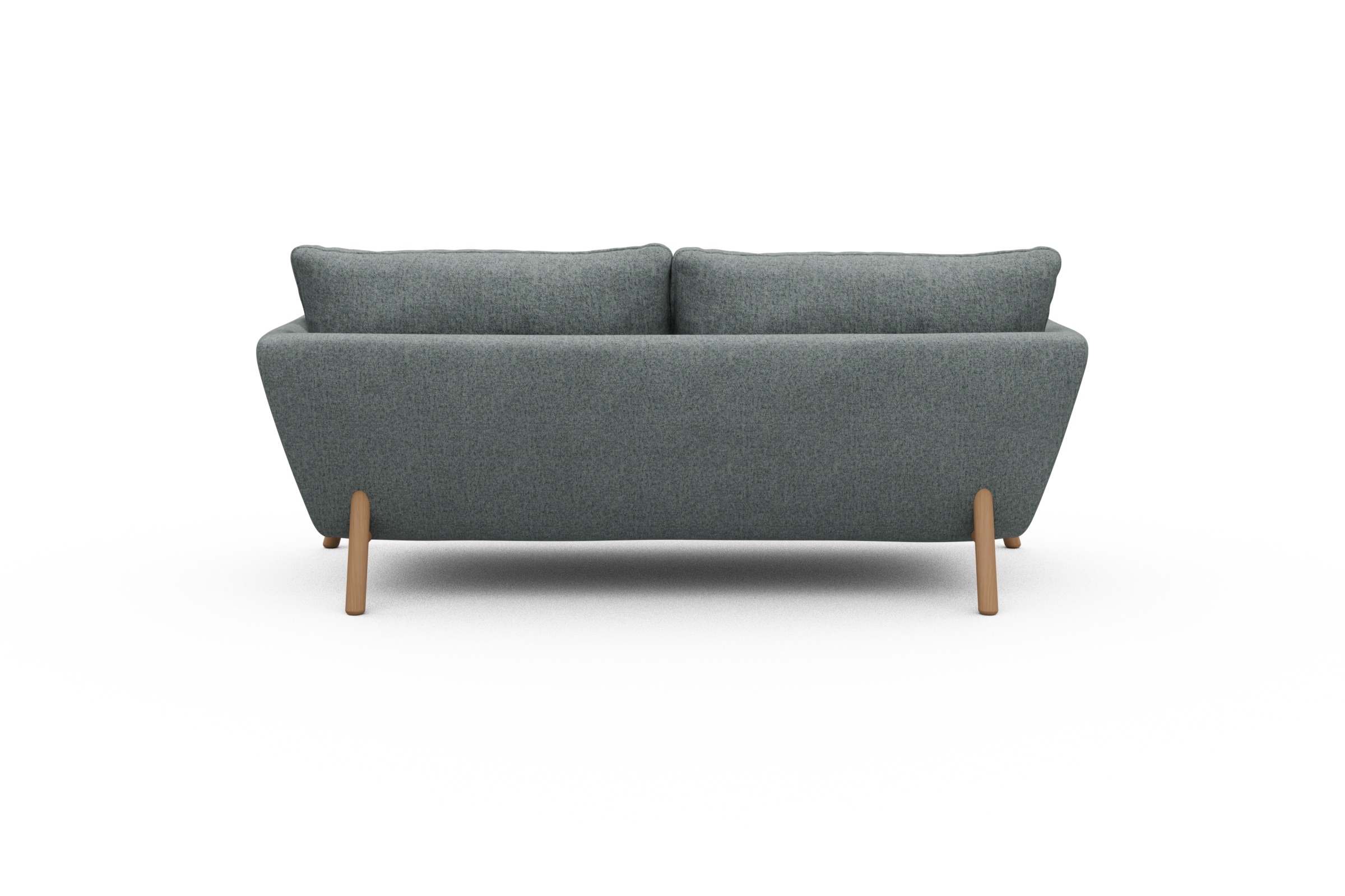 Sofa Emil 2-Sitzer Beinfarbe Eiche Natur Casone-Light-Mixed-Green