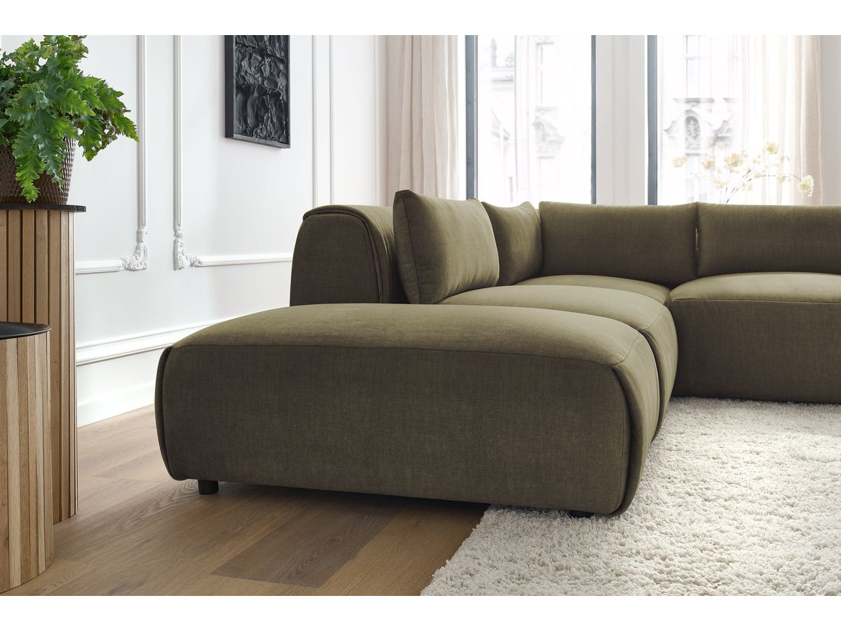 Bobochic Jeanne Ecksofa 271 × 300 cm Samt Grün