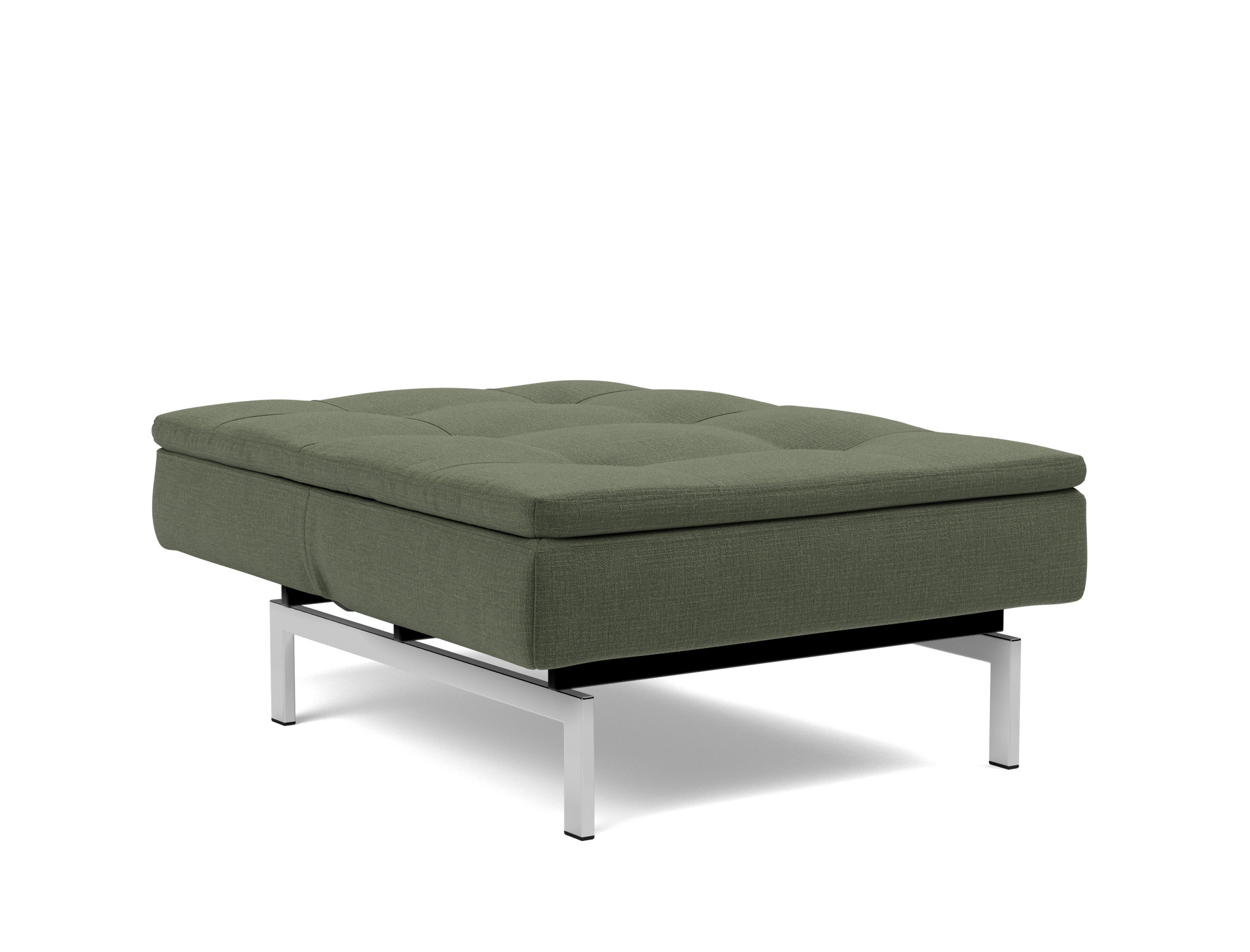 Sessel Dublexo Chenille Esina 413-Olive-Green Beine Chrom