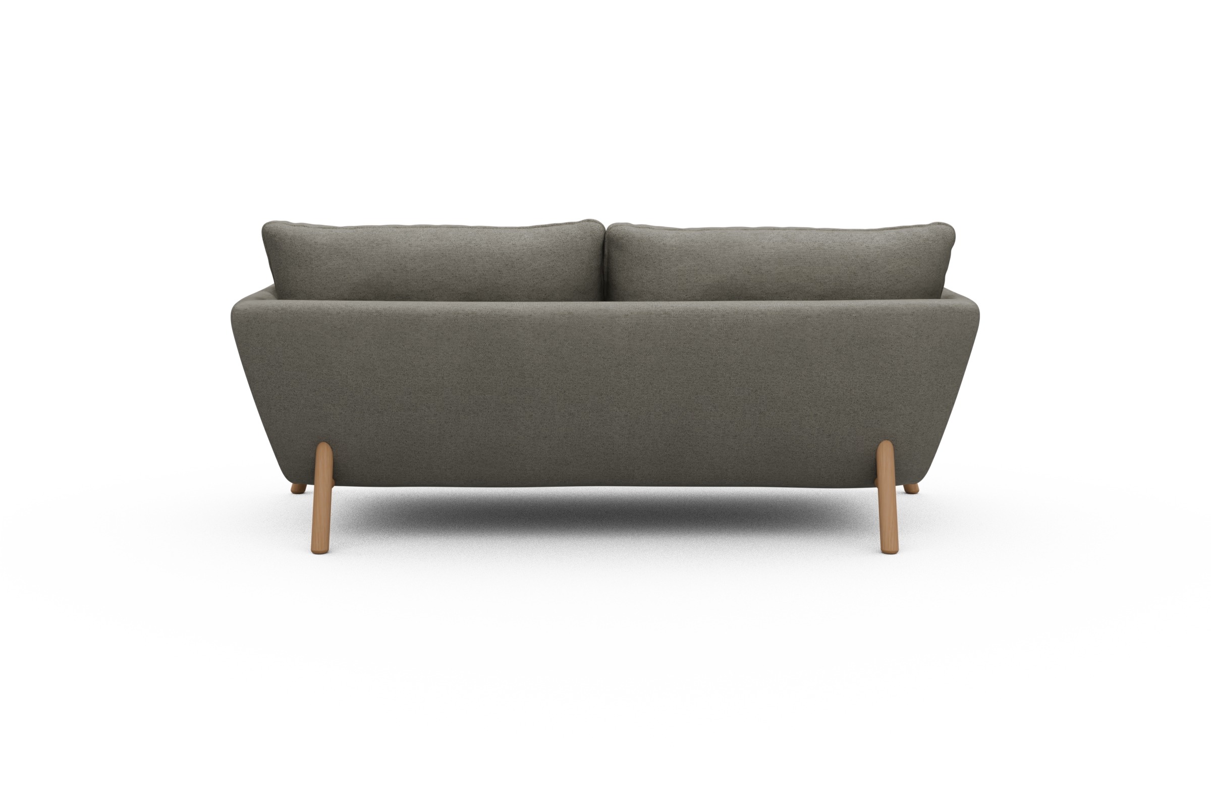Sofa Emil 2-Sitzer Beinfarbe Eiche Natur Denari-Warm-Grey