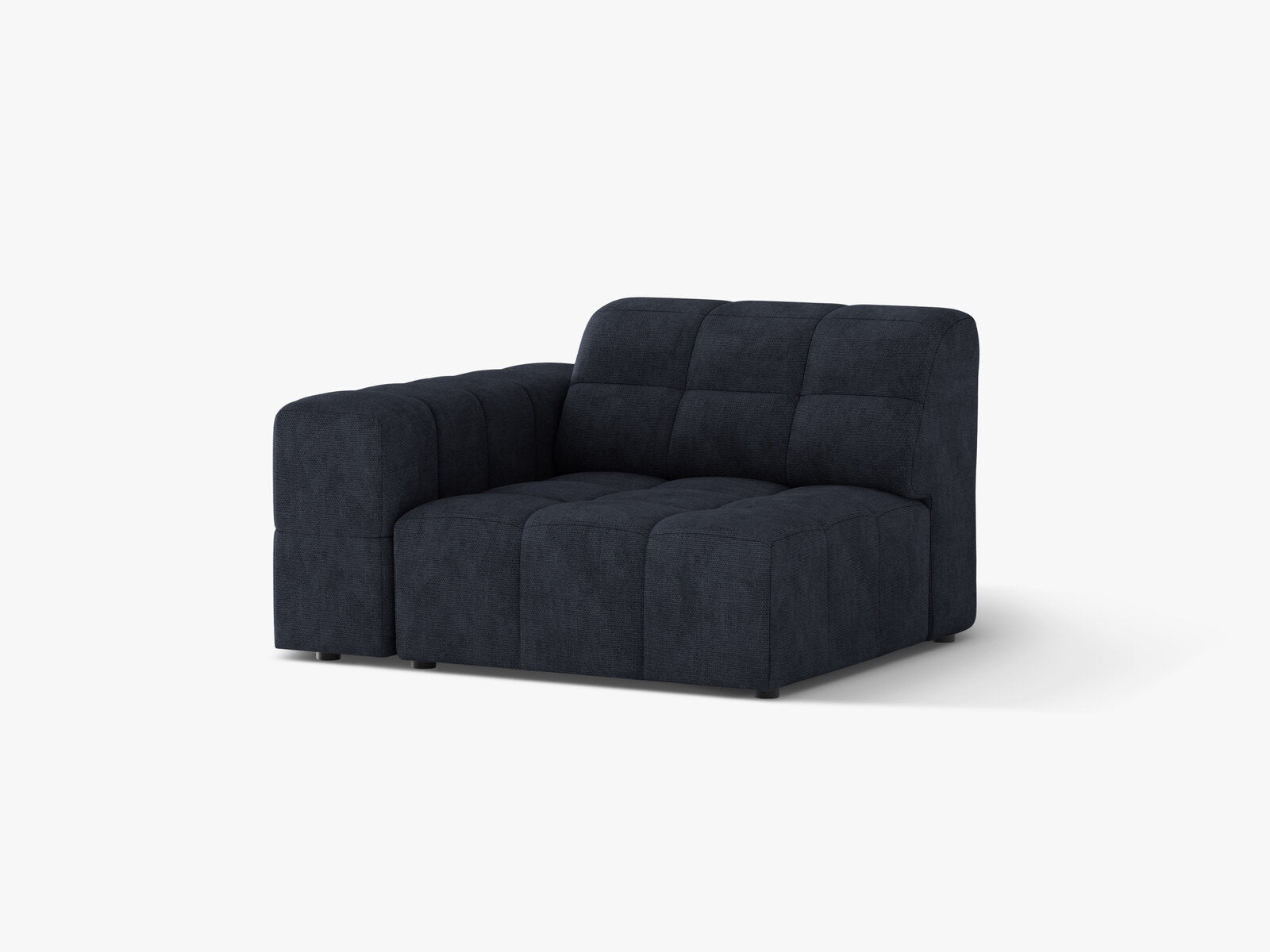 Micadoni Jennifer Sofamodul Links Chenille Eden Marineblau