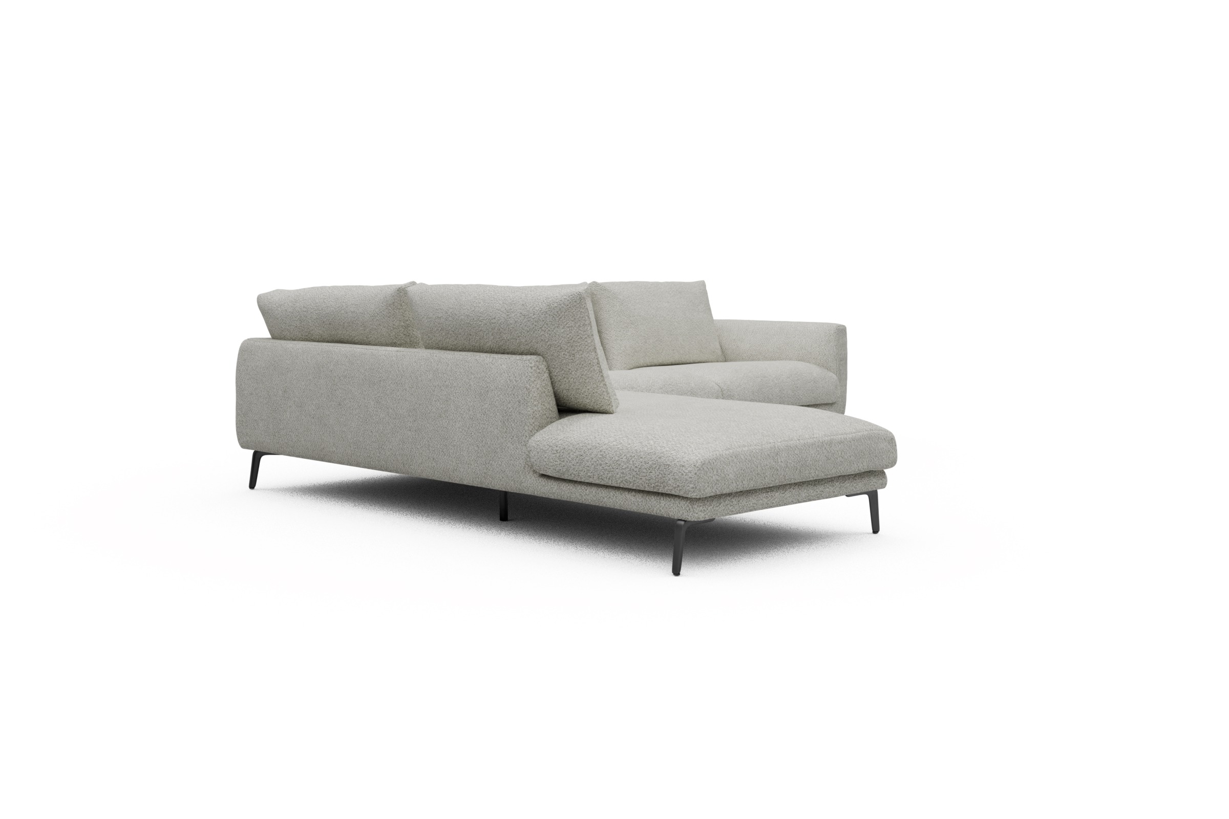 Ecksofa Karl Relax-Ecke links mit 2,5-Sitzer Vanora-Warm-Sand