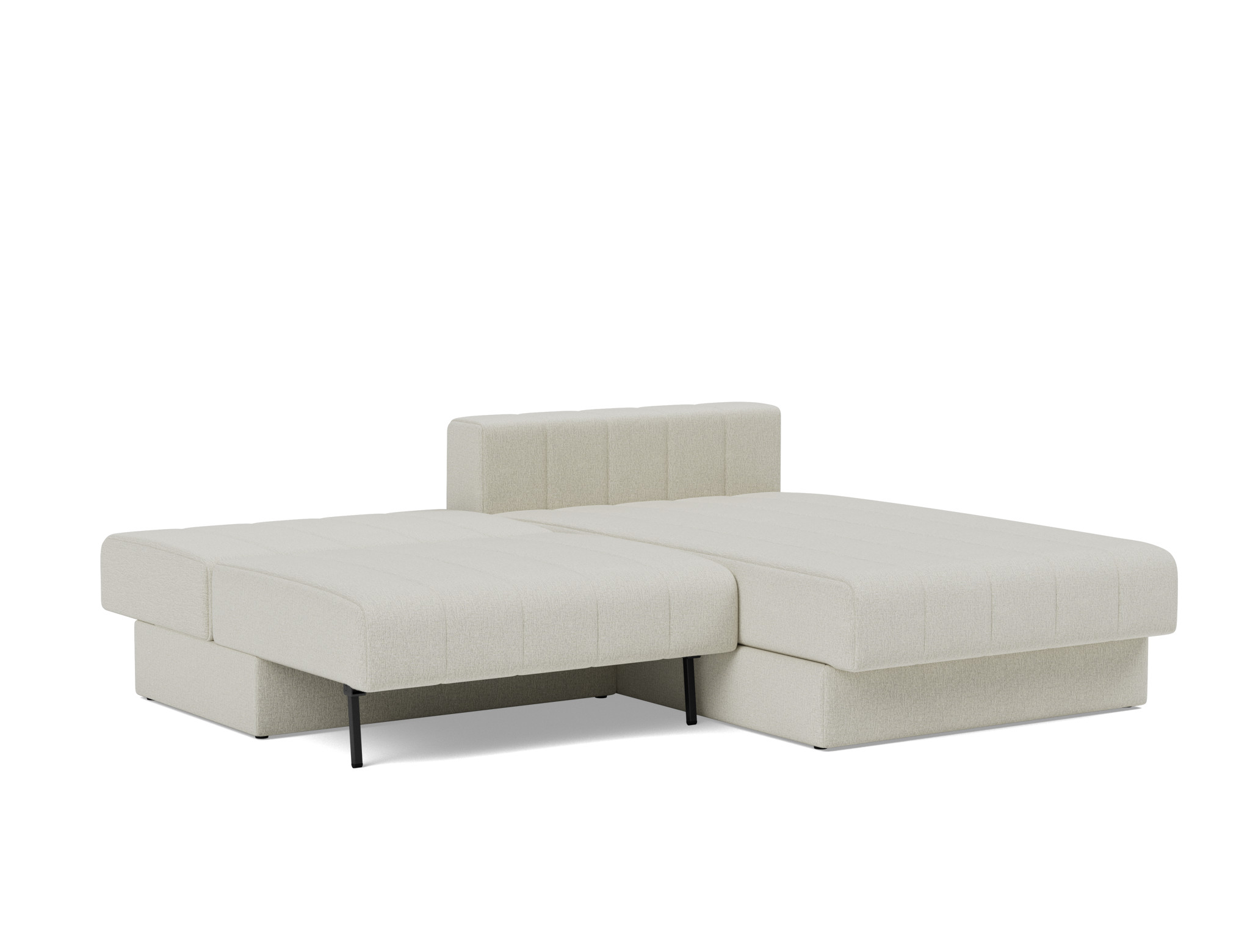 Schlafsofa Akello mit Chaiselongue Flachgewebe Mixed Dance 527-Natural