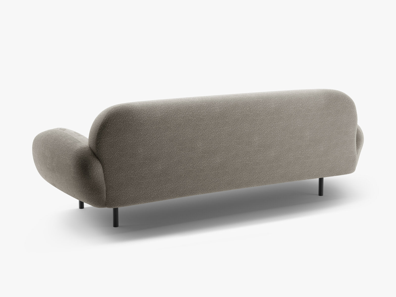 Micadoni Sofa Poppy 3-Sitzer Boucle Baloo Grau