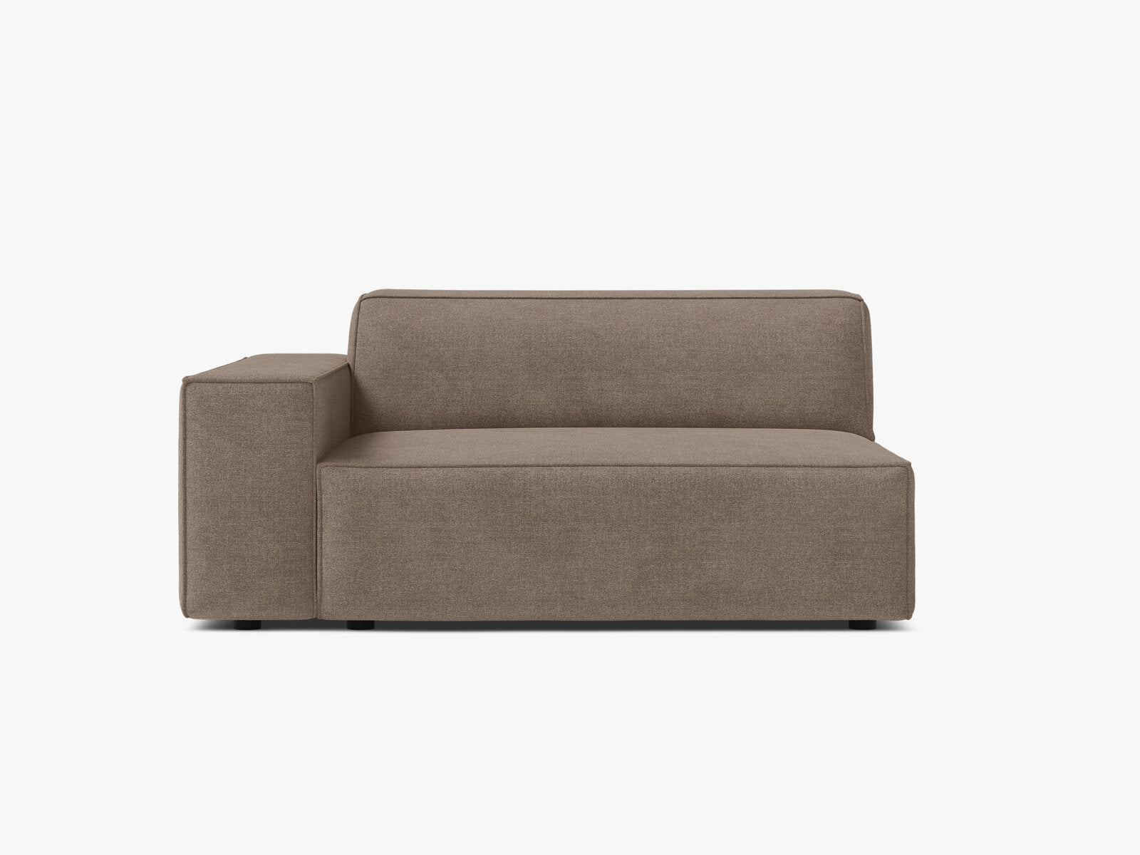 Micadoni Jodie Sofamodul XL Links Strukturierter Stoff Liberty Cappuccino