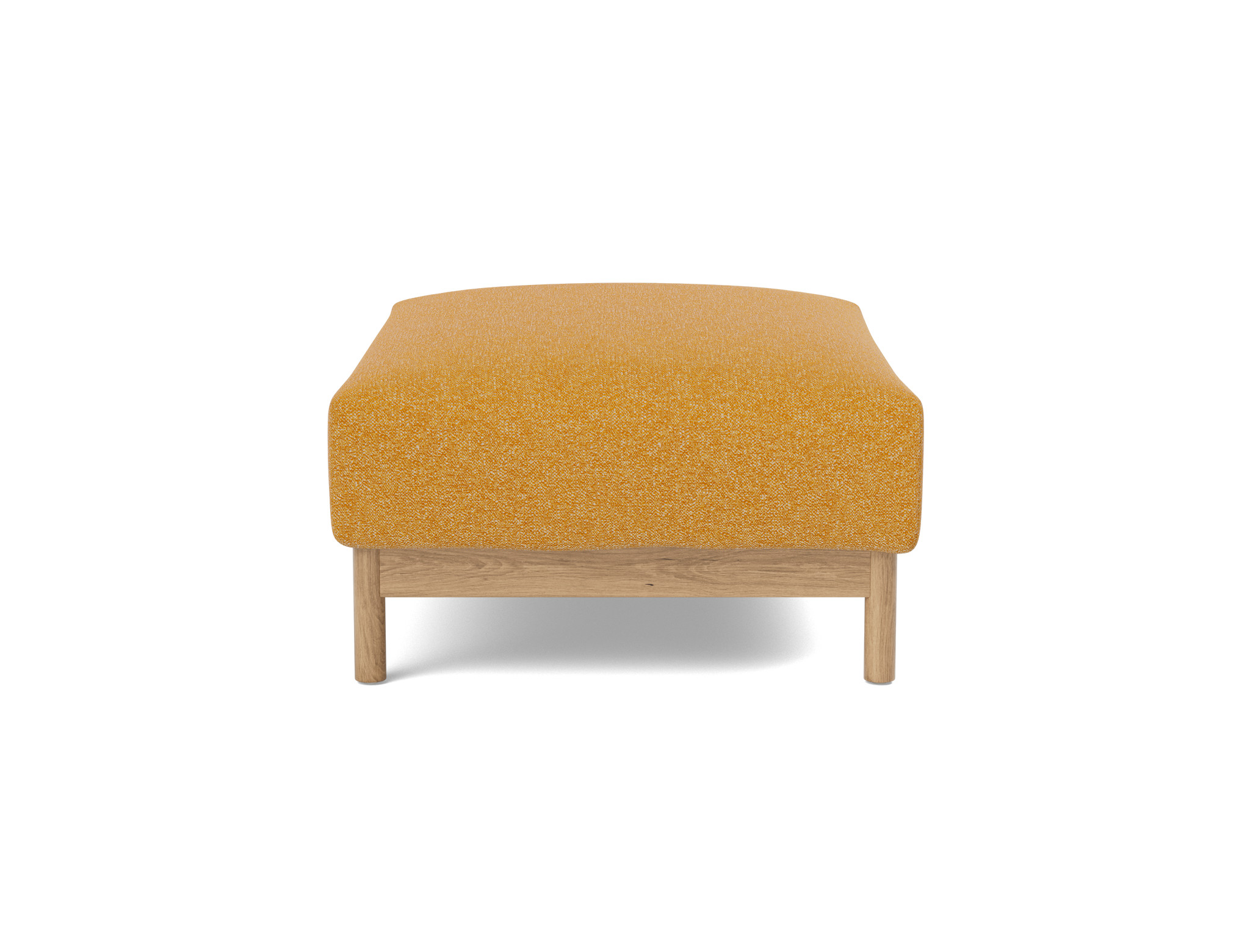 Hocker Malloy Boucle Skandi 536-Ochre Beine Eiche