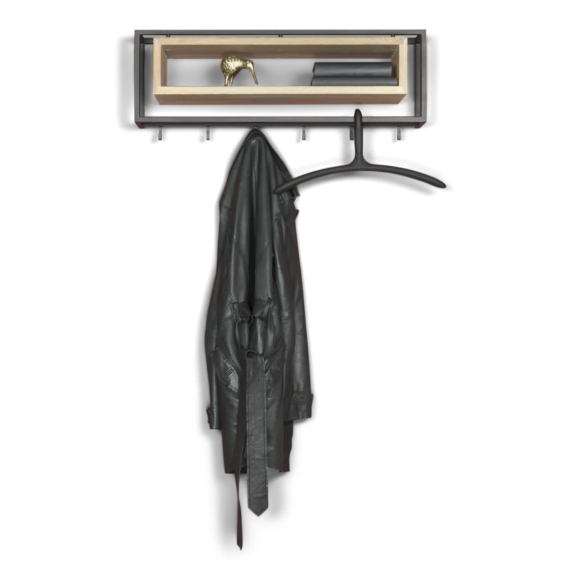 Spinder Design SCHOOL 80 Wandgarderobe - Schwarz / Eiche