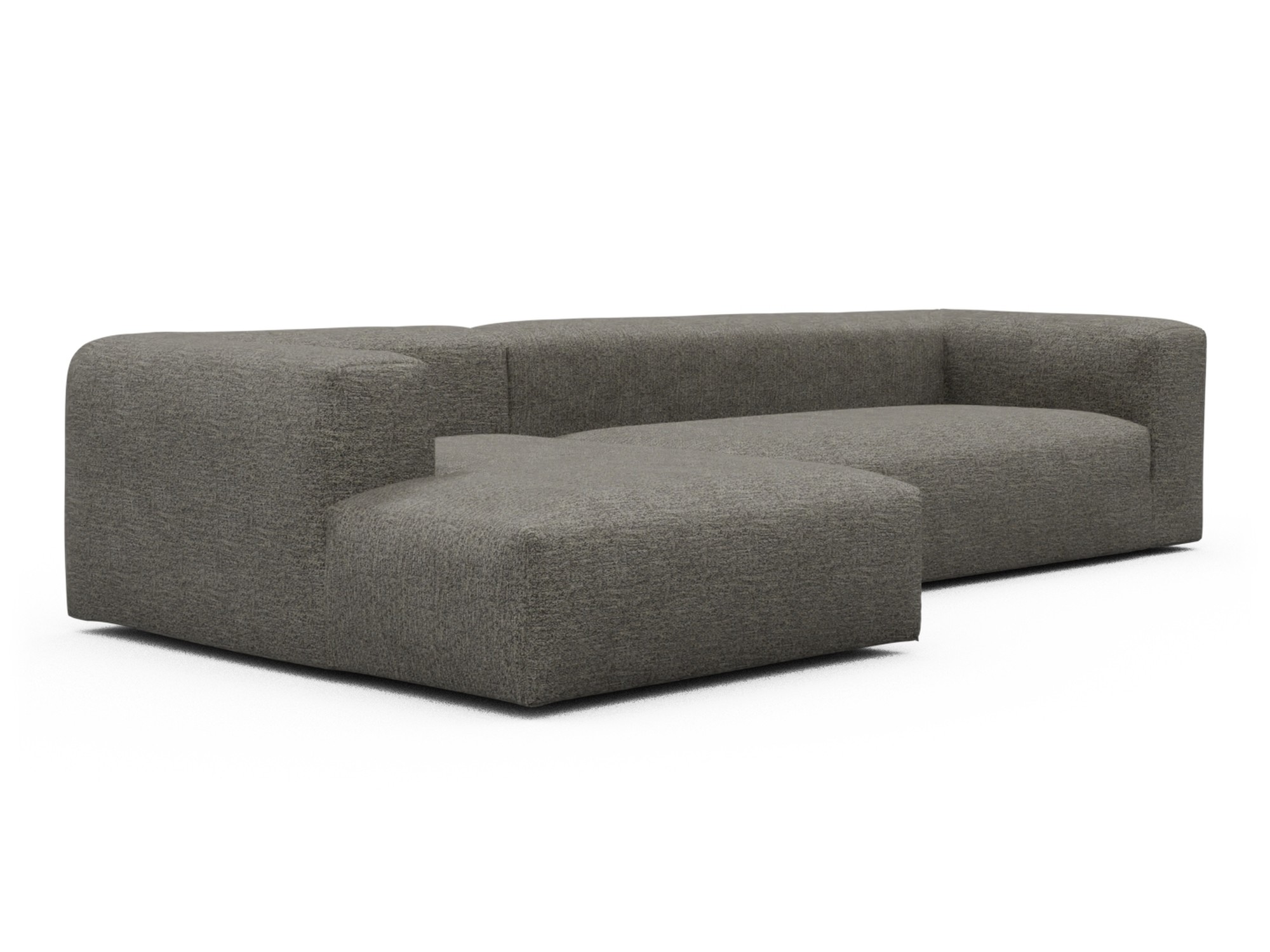 Skandi Home Ecksofa Fred Chaiselongue links mit 2,5-Sitzer Carreno-Sepie-Brown moebelfaktor