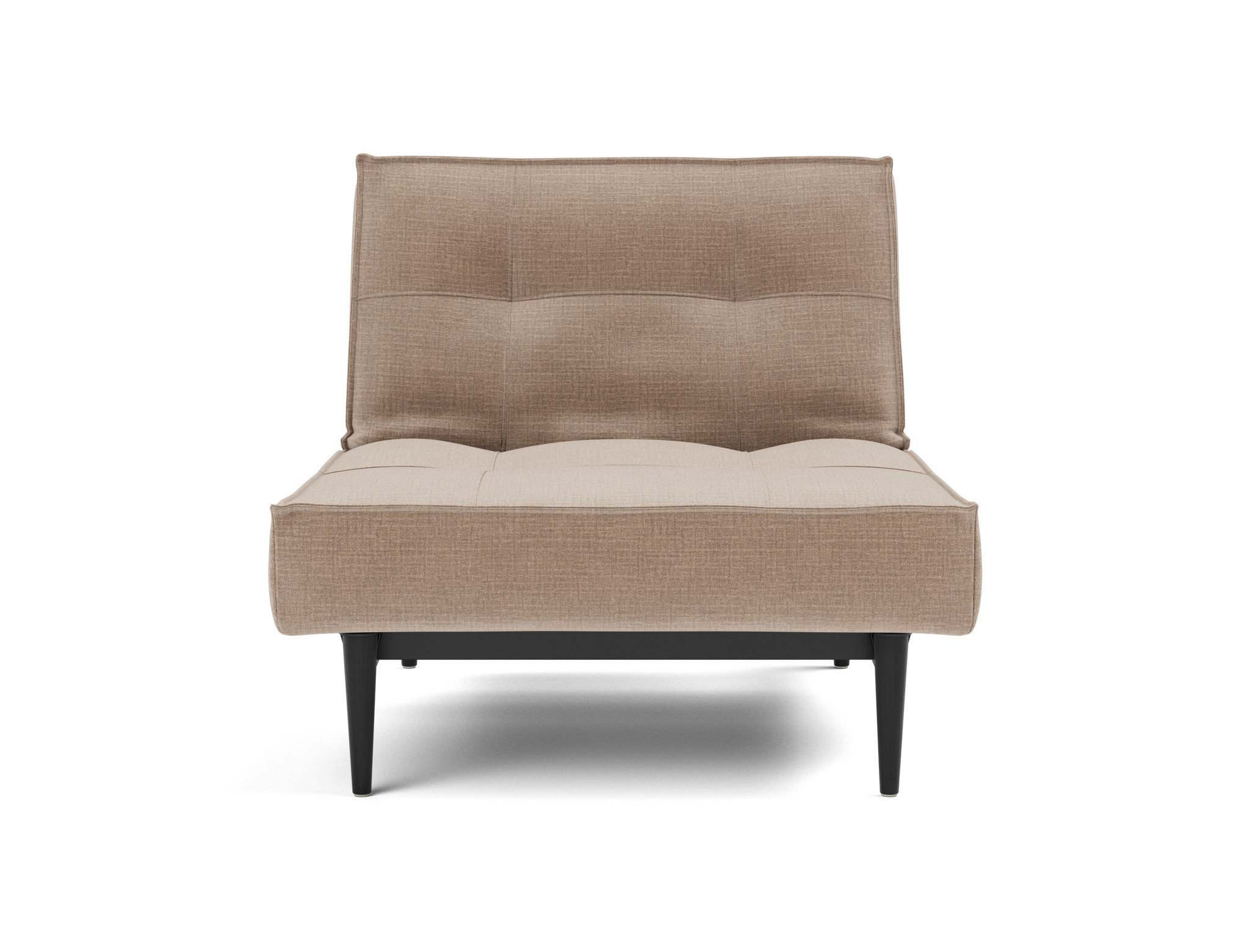 Sessel Splitback Chenille Esina 417-Mocha Beine Styletto Eiche schwarz