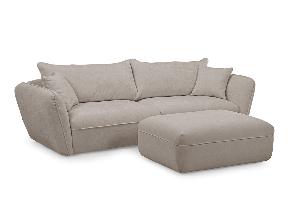 Bobochic Luigi Sofa 3-Sitzer mit Pouf