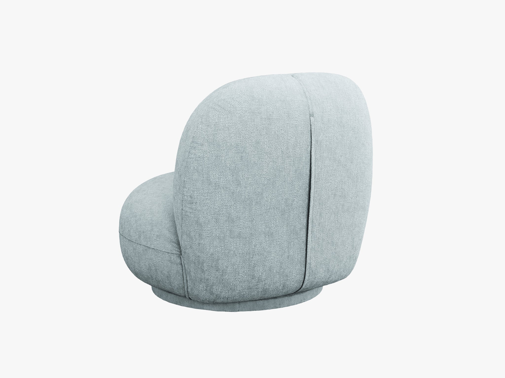 Micadoni Drehbarer Sessel Chuck Chenille Hellblau