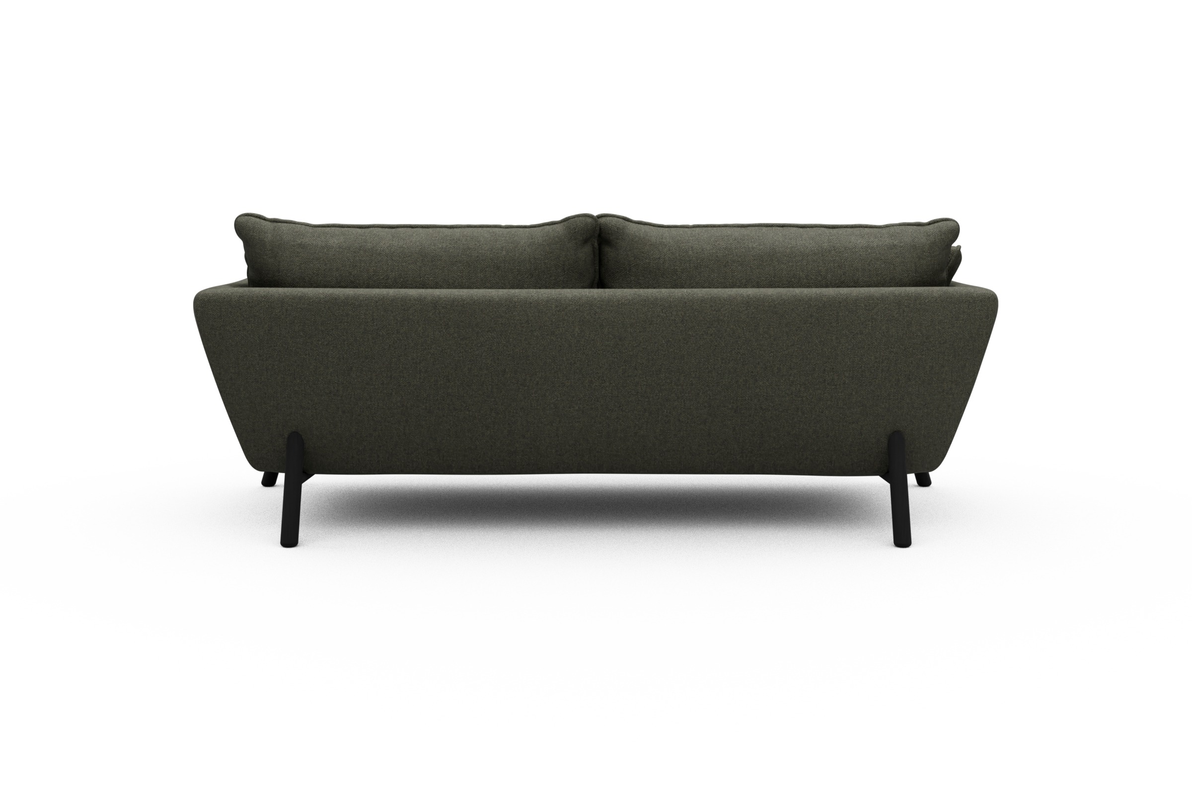 Sofa Emil PREMIUM 3-Sitzer Beinfarbe Eiche Schwarz Sama-Winter-Moss