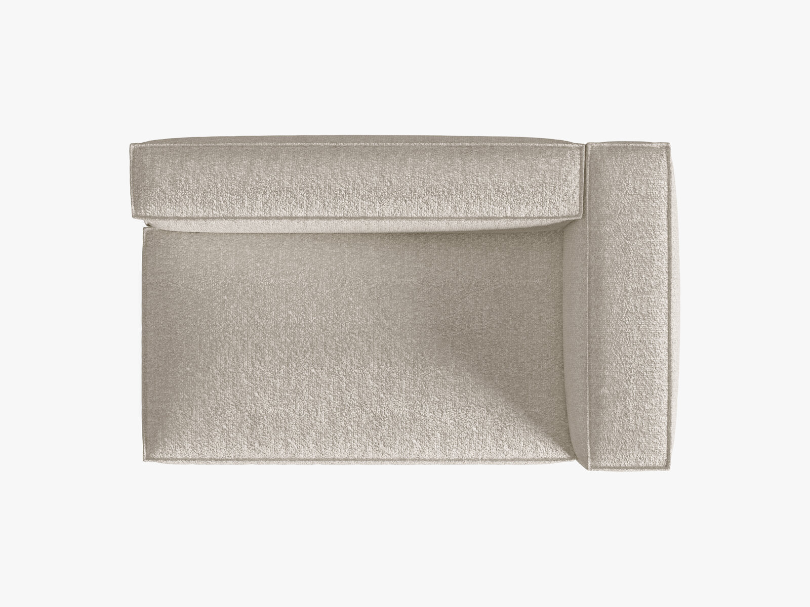 Micadoni Modul Nuria Groß 3-Sitzer Rechts Boucle Beige