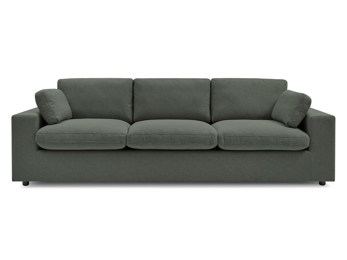 Bobochic Belair Sofa 3-Sitzer 250 × 93 cm Stoff Grün