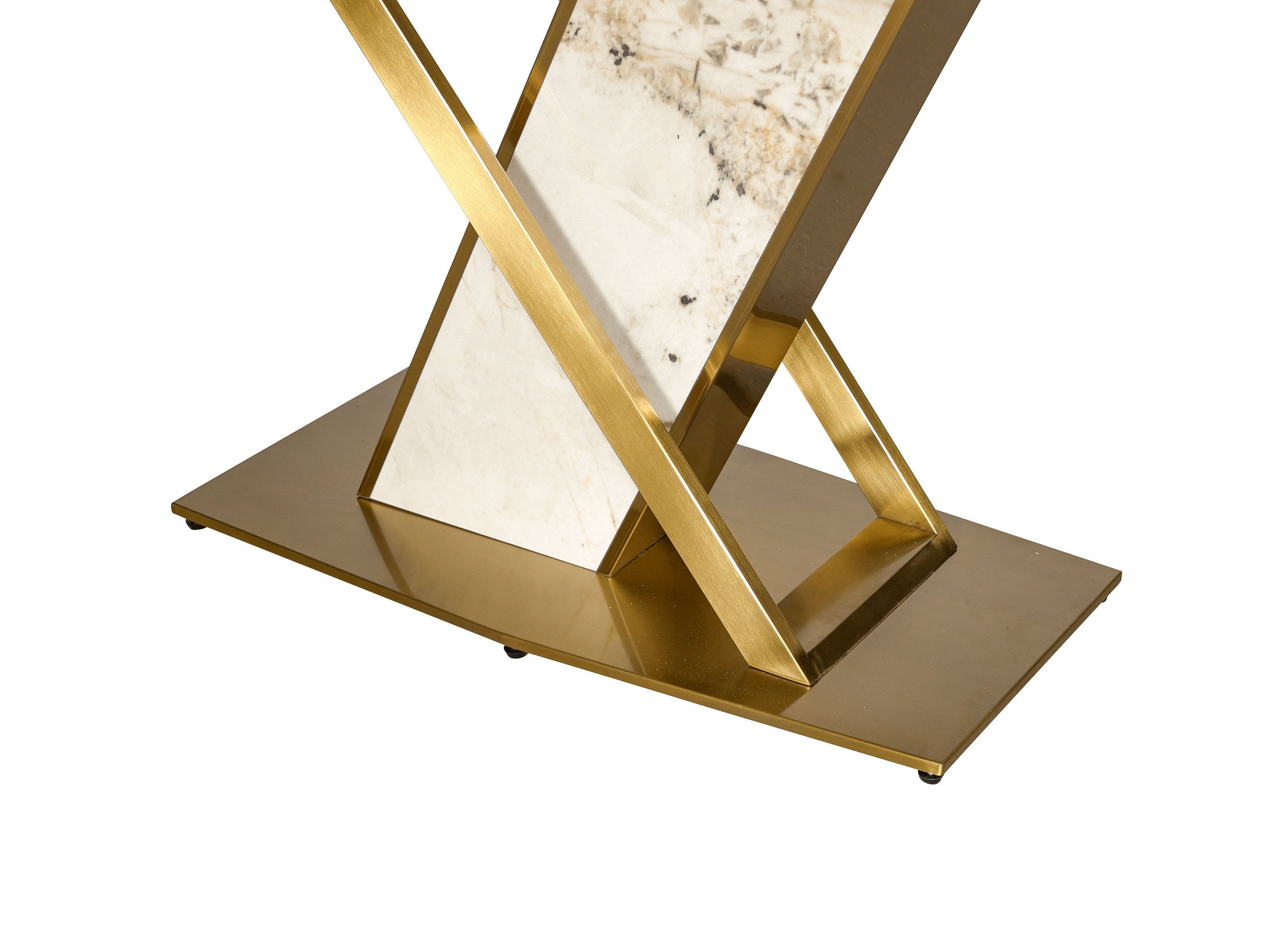 Livin Hill Esstisch 180cm Modig Goldene Beine, weiße Tischplatte M55