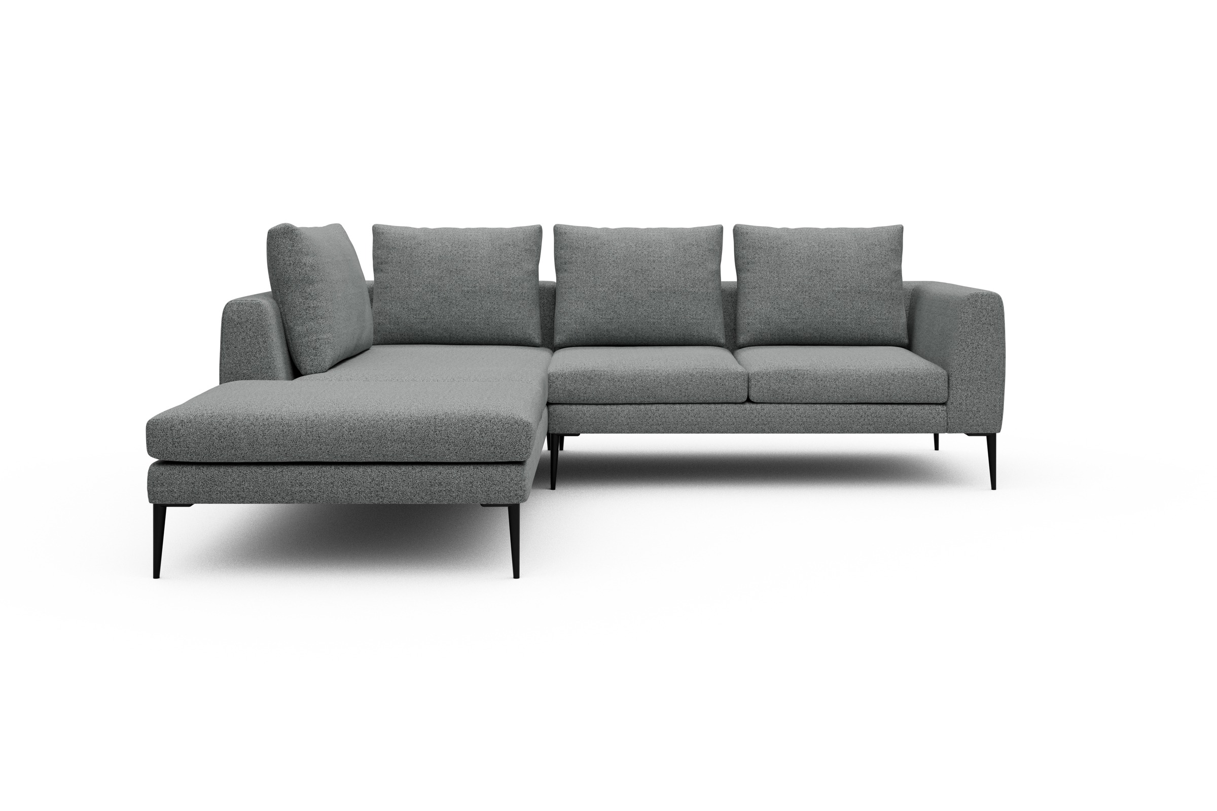Skandi Home Ecksofa Paul Relax-Ecke links mit 2-Sitzer Aivi-Gravet-Grey moebelfaktor