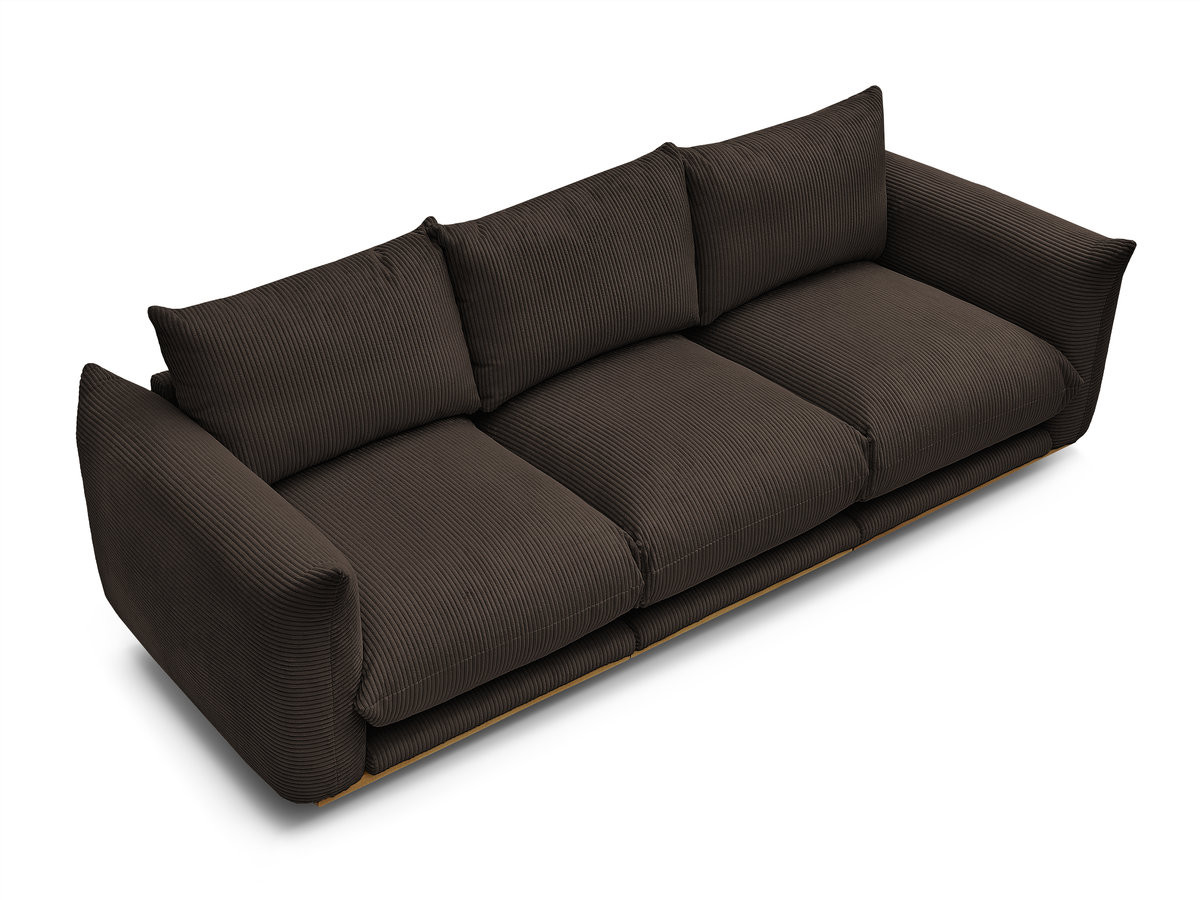 Bobochic Ernest Sofa 3-Sitzer 266 × 106 cm Cordsamt Braun