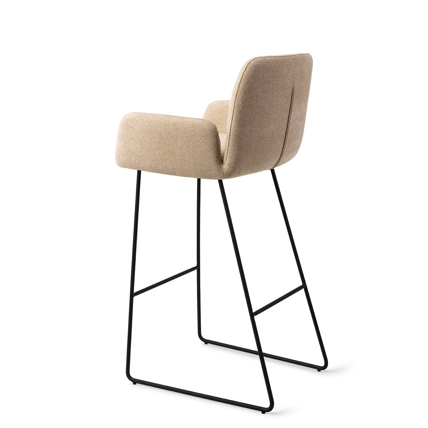 Jesper Home Barhocker Misaki Funky-Fudge Slide Schwarz Tresenhöhe (65cm)
