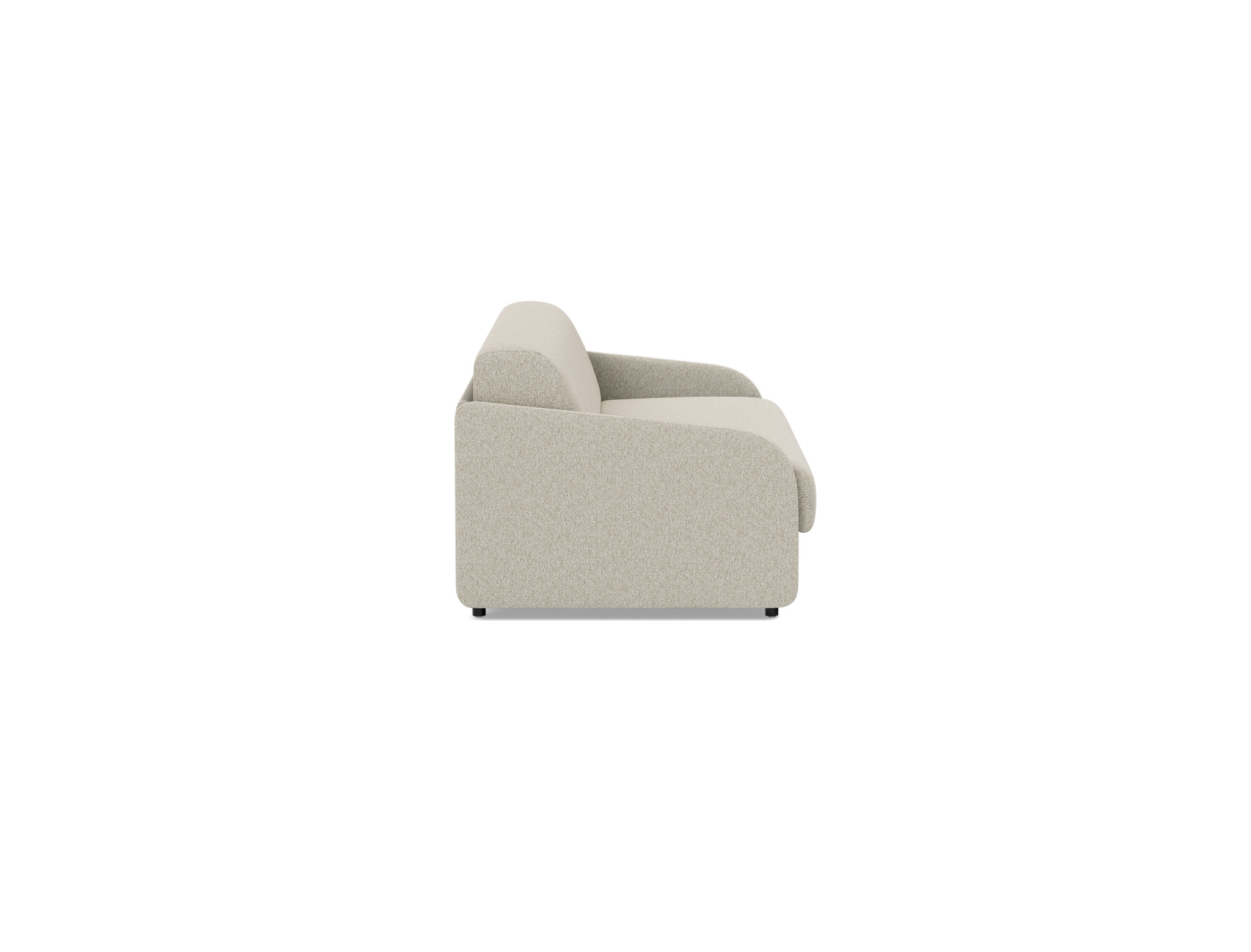 Schlafsofa Eivor mit Taschenfederkernmatratze 160 Boucle Skandi 539-Beige