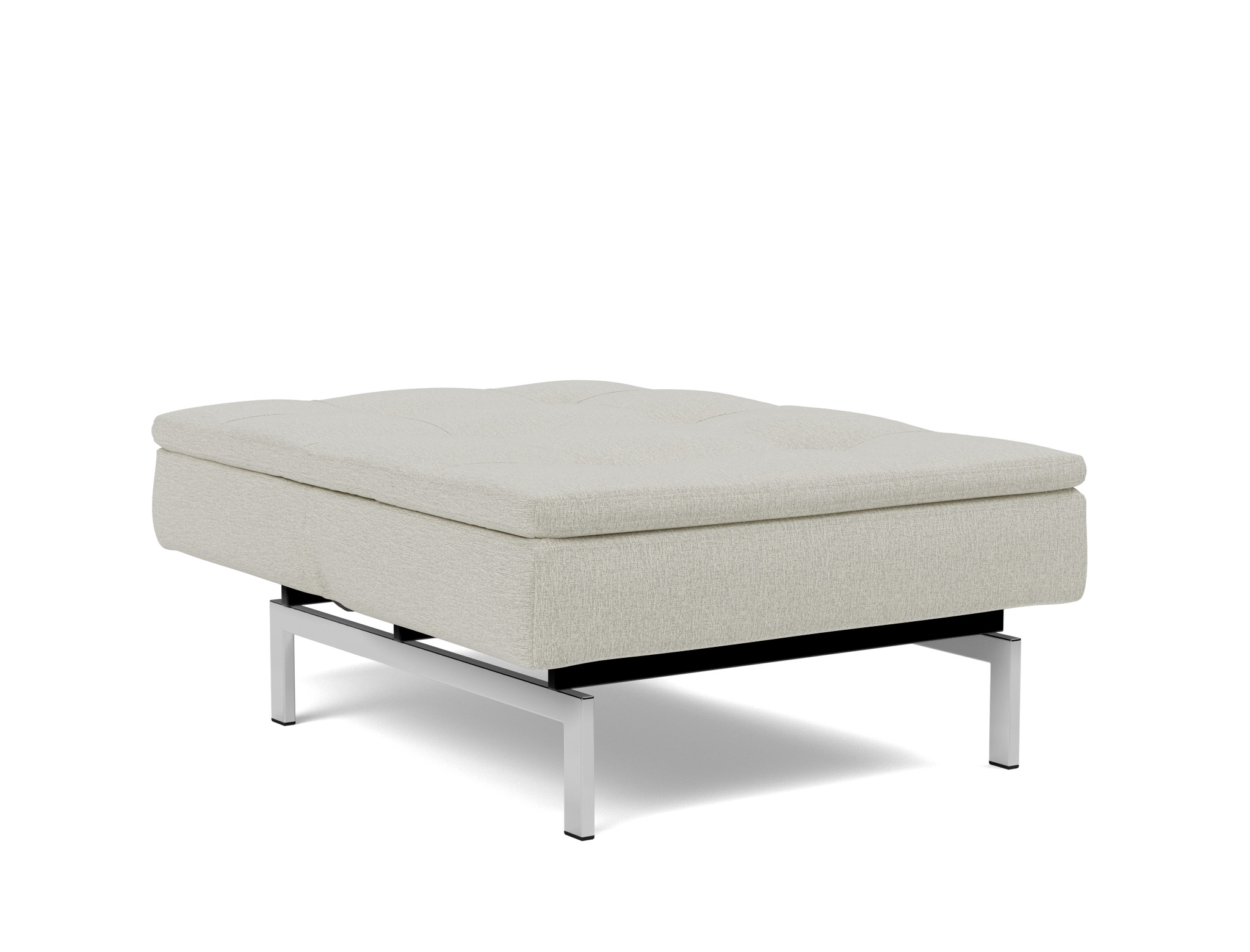 Sessel Dublexo Flachgewebe Mixed Dance 527-Natural Beine Chrom