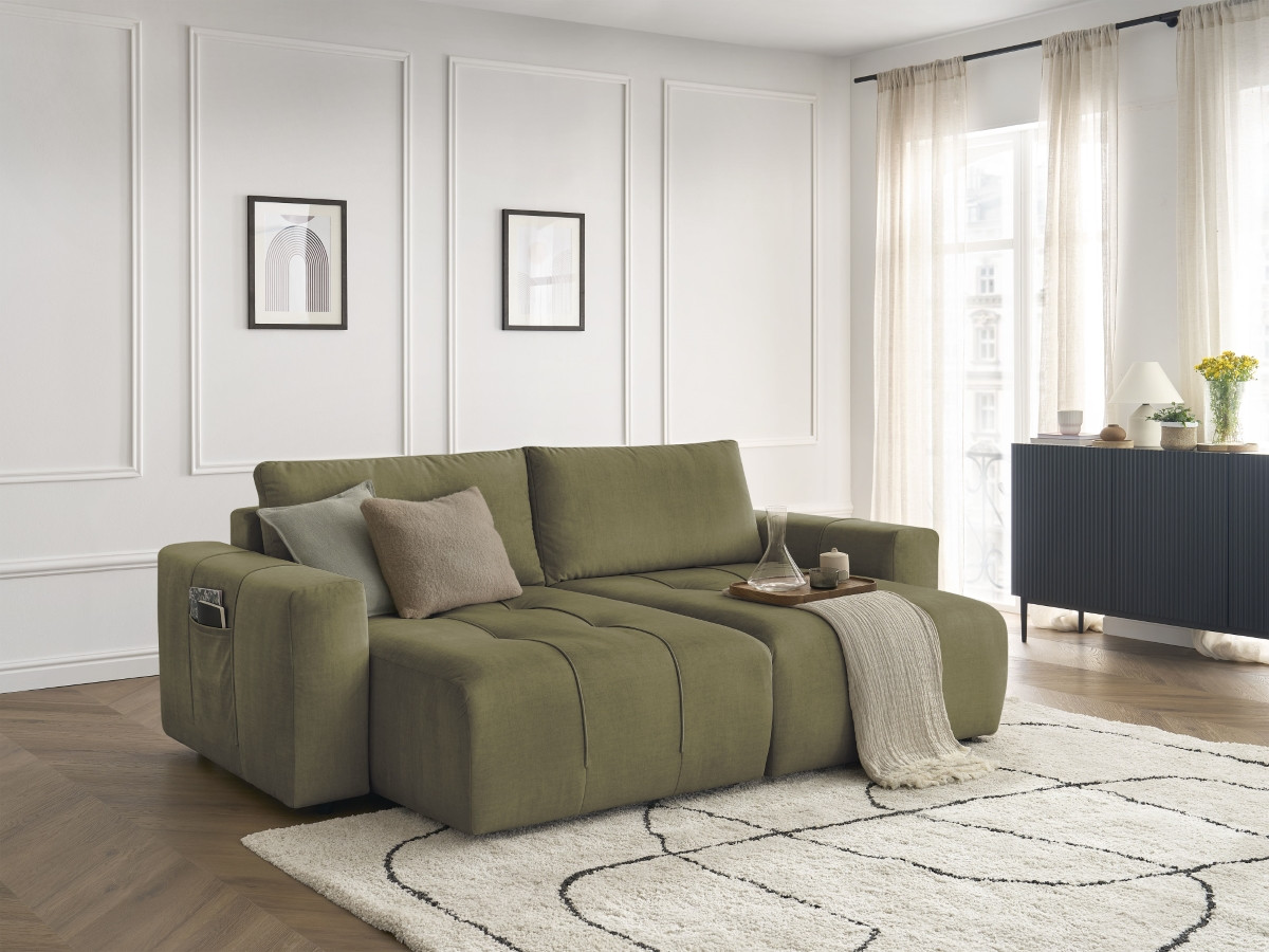 Bobochic Arsene Sofa 4-Sitzer Samt Grün