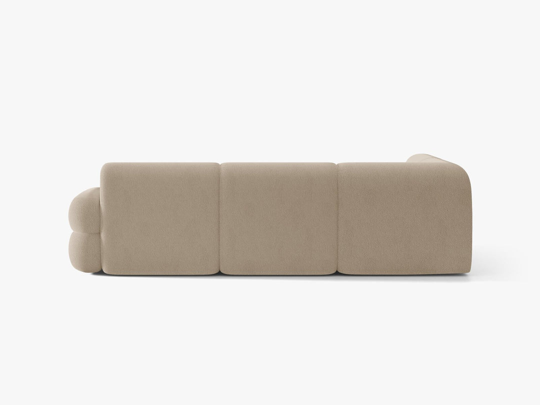 Micadoni Neo Ecksofa 5-Sitzer Rechts Boucle Baloo Beige