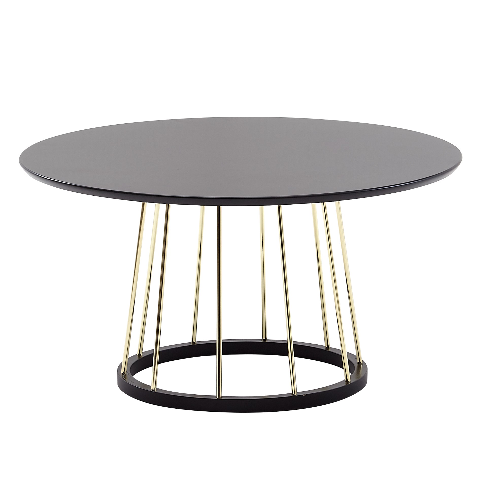 Couchtisch Brekke Schwarz Ø 80 × H 42 cm