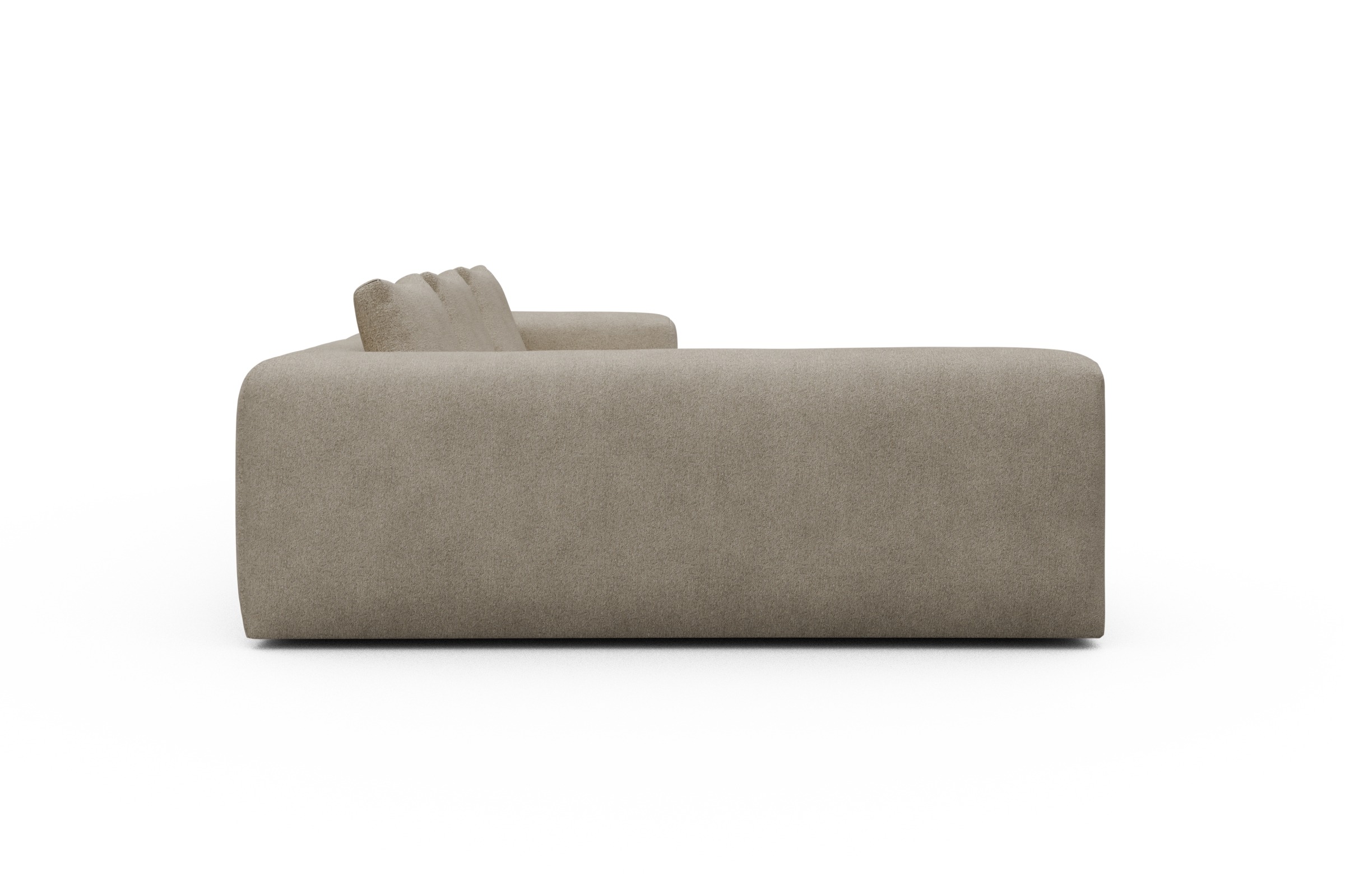 Ecksofa Fred 2x 2,5-Sitzer links offen Boucle-Belge