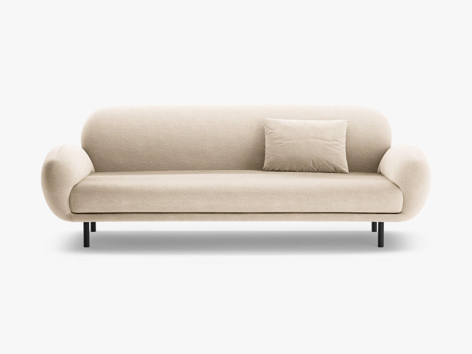 Micadoni Sofa Poppy 3-Sitzer Boucle Baloo Beige