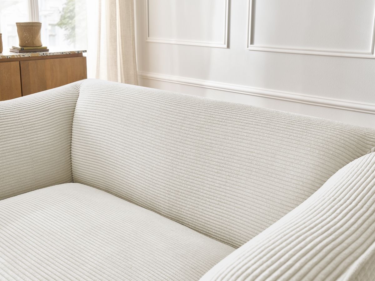 Bobochic Giorgia Sofa 2-Sitzer Cordsamt Beige