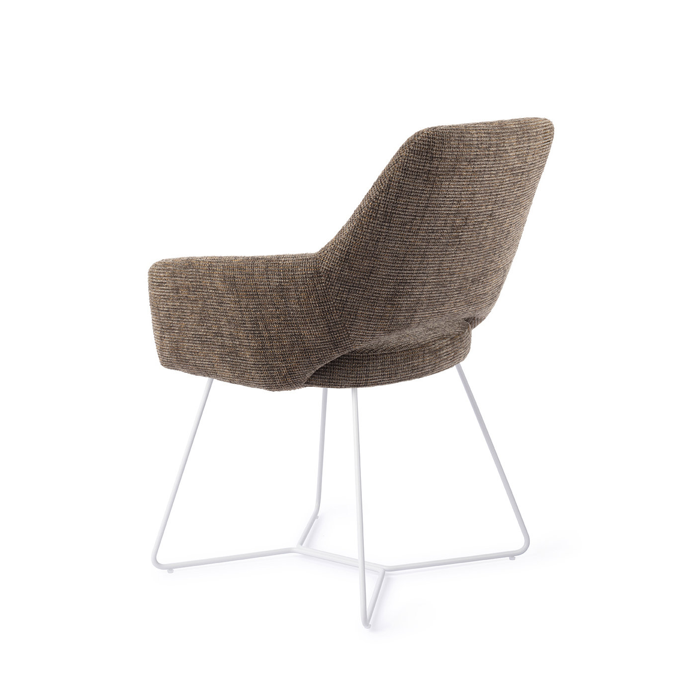 Jesper Home Esszimmerstuhl Yanai Checked Chestnut Beehive Weiß