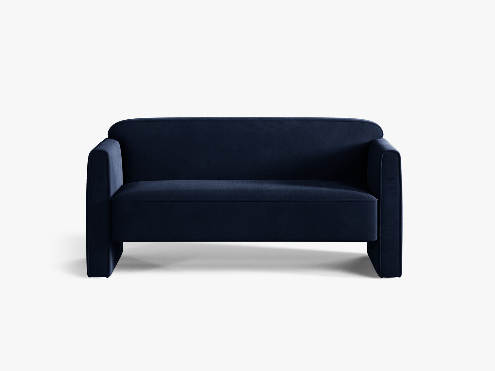 Micadoni Sofa Abby 2-Sitzer Samt Salvador Königsblau