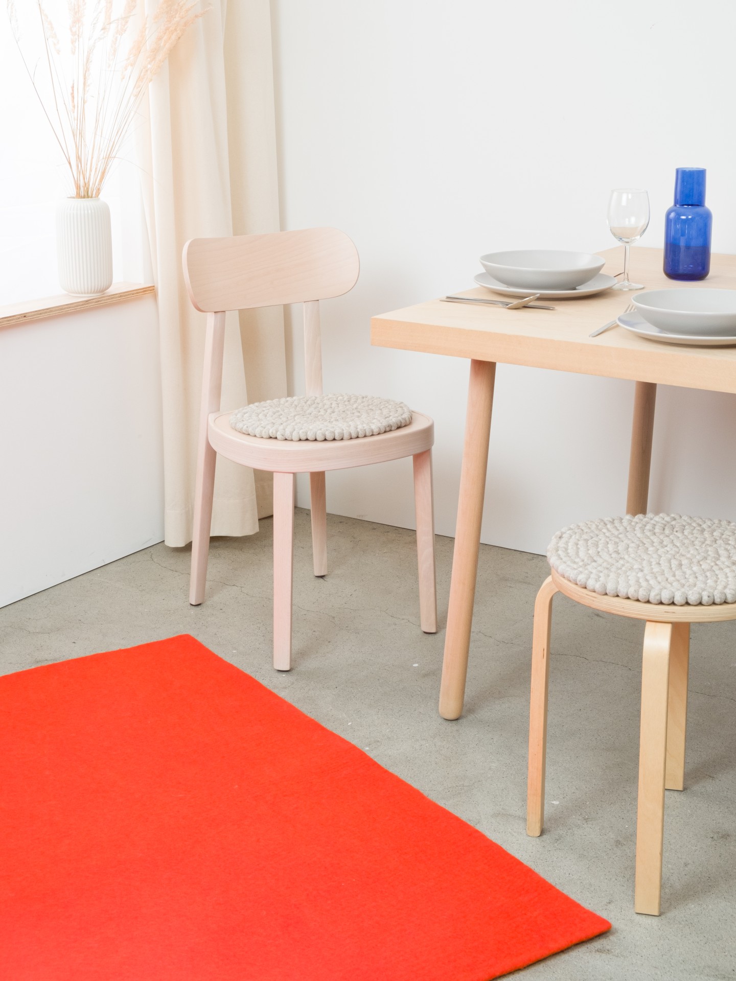 myfelt Bela - Filzkugel Sitzauflage rund