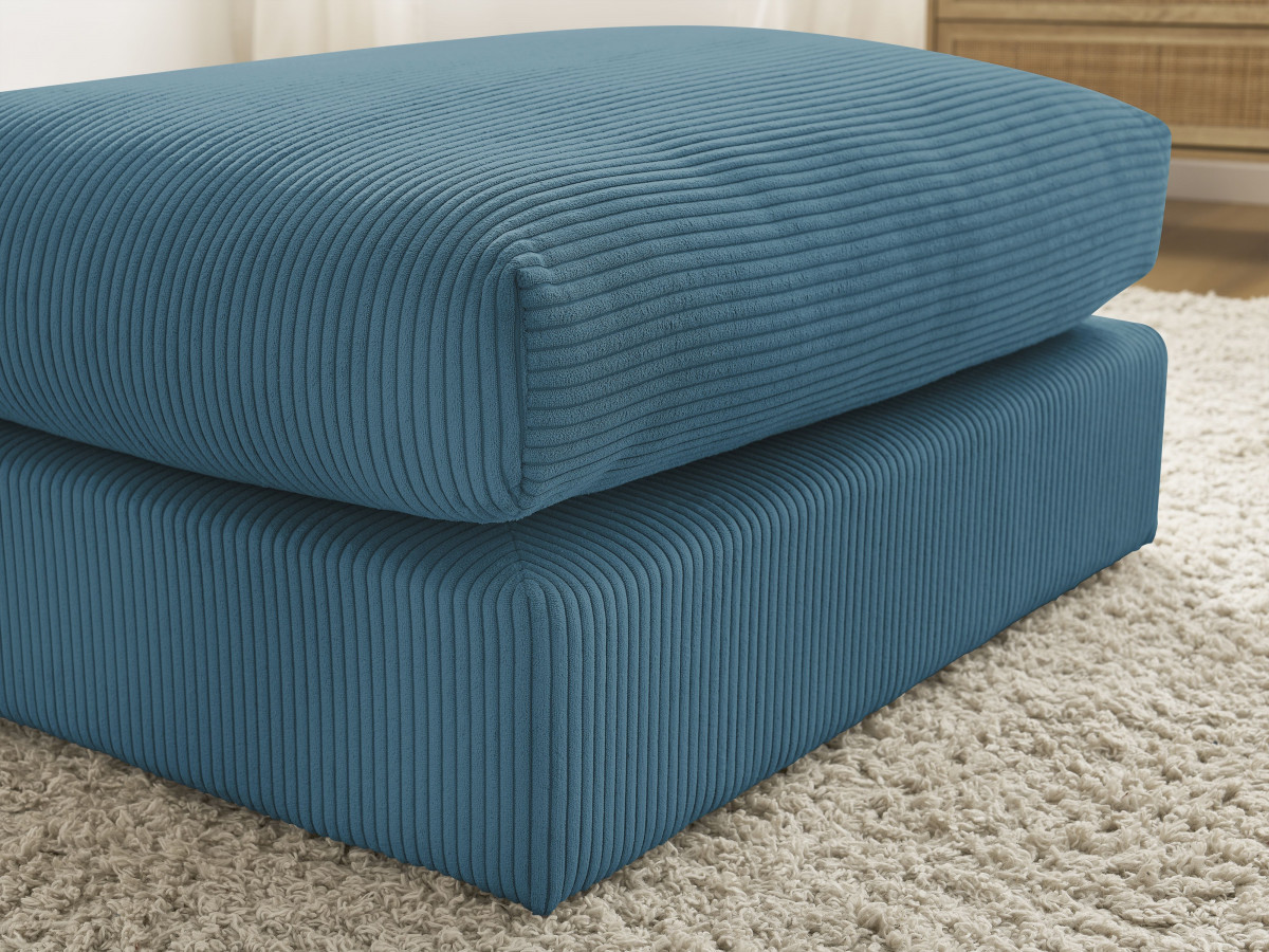 Bobochic Paris Pouf Cordsamt Hellblau