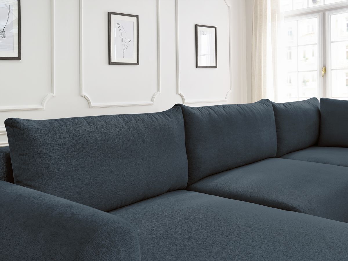Bobochic Lucien Wohnlandschaft Stoff Dunkelblau Ecke links