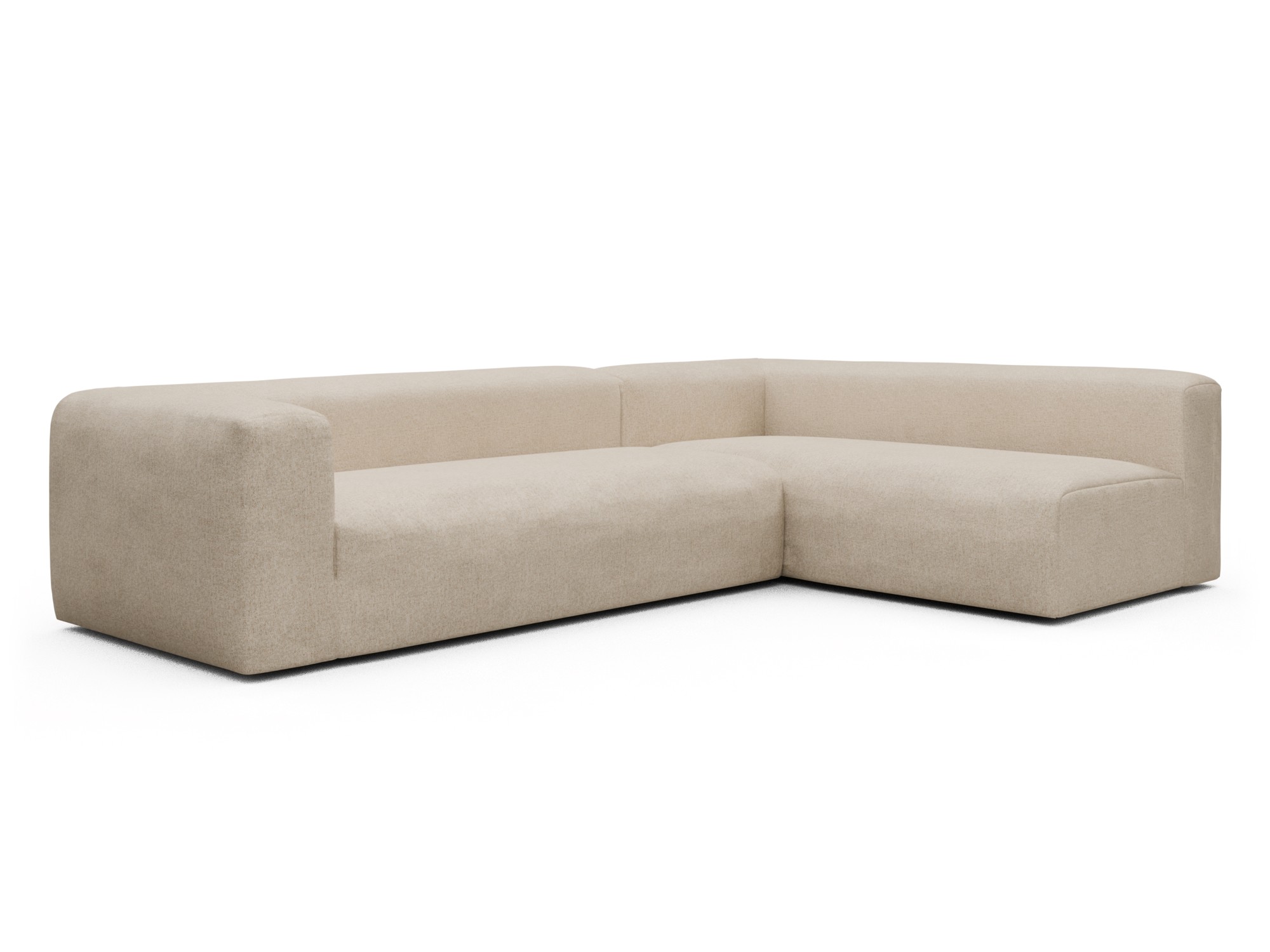 Skandi Home Ecksofa Fred 2x 2,5-Sitzer rechts offen Casone-Natural-Beige moebelfaktor
