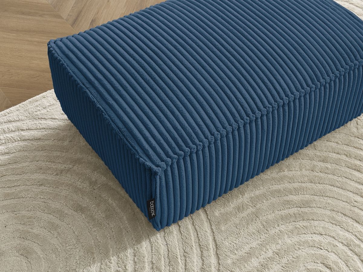 Bobochic Chelsea Pouf Breitcord weich Dunkelblau