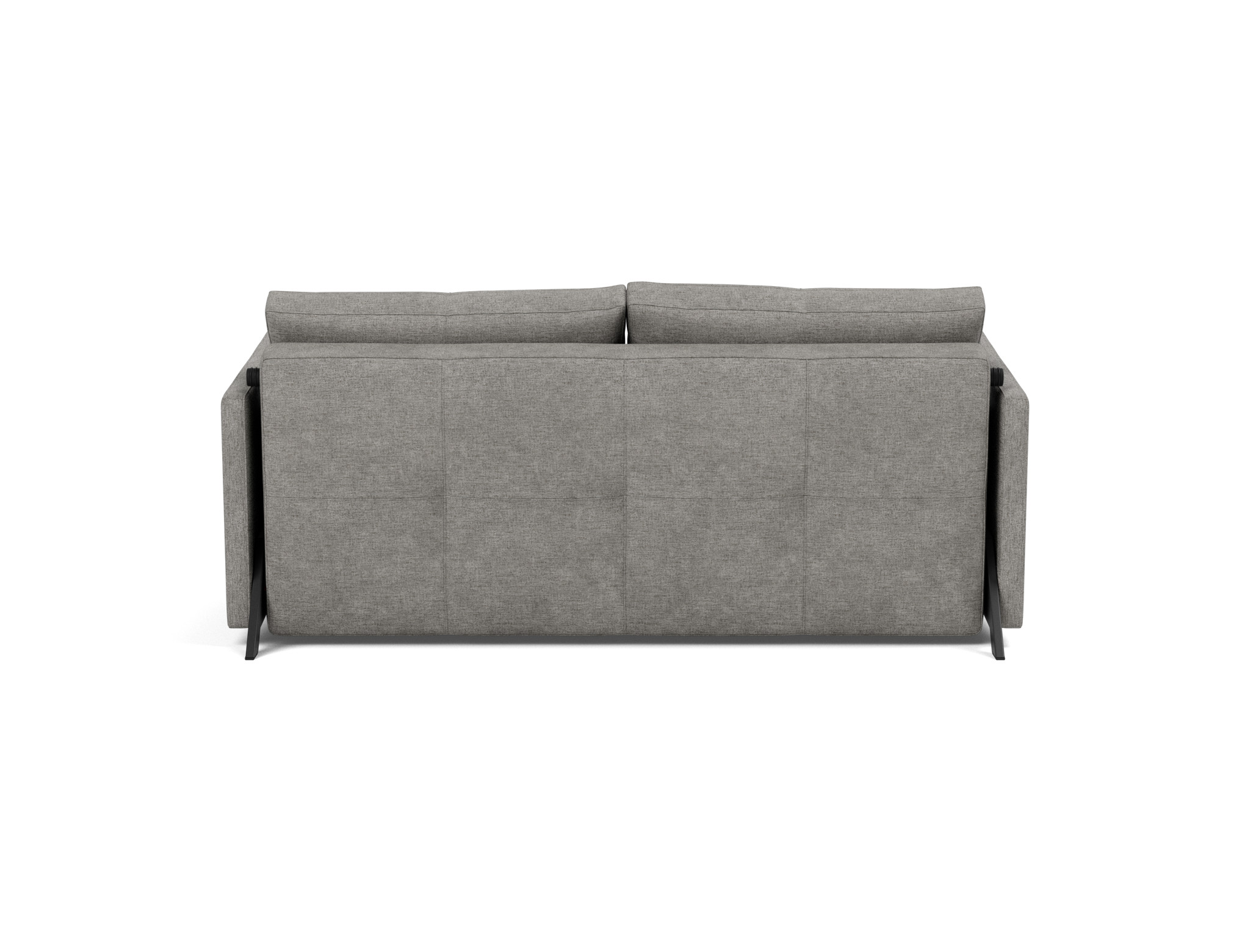 Schlafsofa Cubed mit Armlehnen 160 Flachgewebe Avella 282-Warm-Grey