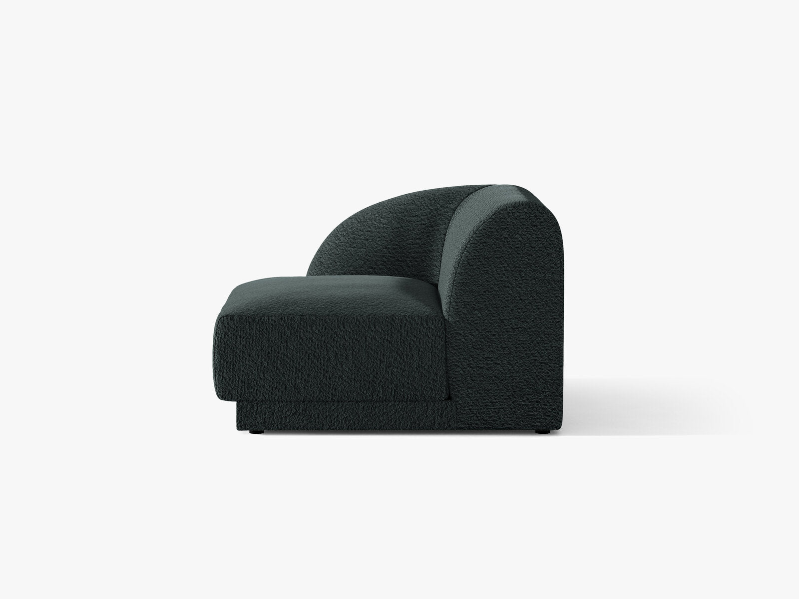 Micadoni Eckmodul Miley 1-Sitzer Links Boucle Baloo Schwarz