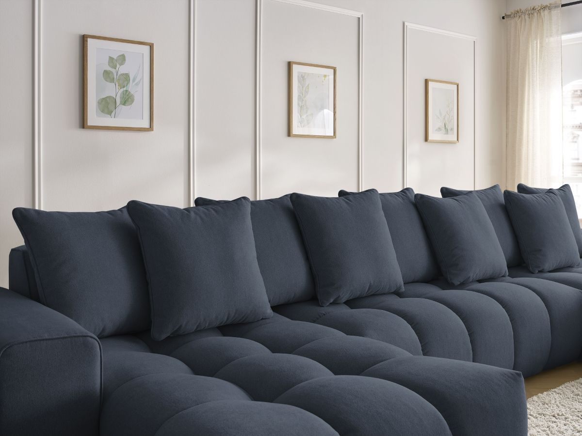 Bobochic Mont-blanc Wohnlandschaft Melange-Stoff Dunkelblau